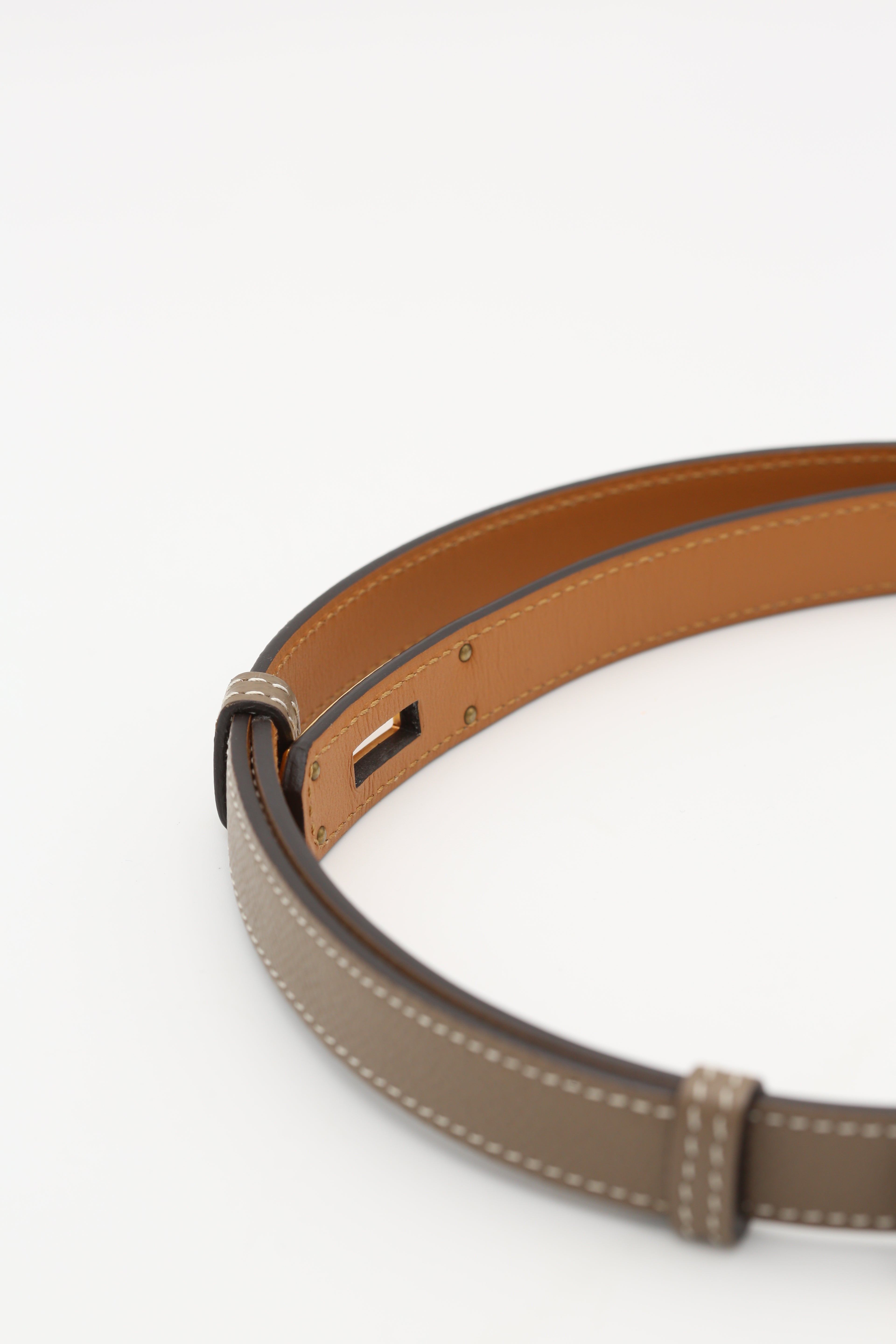 HERMÈS KELLY18 BELT SPECIAL ORDER EPSOM GOLD HARDWARE