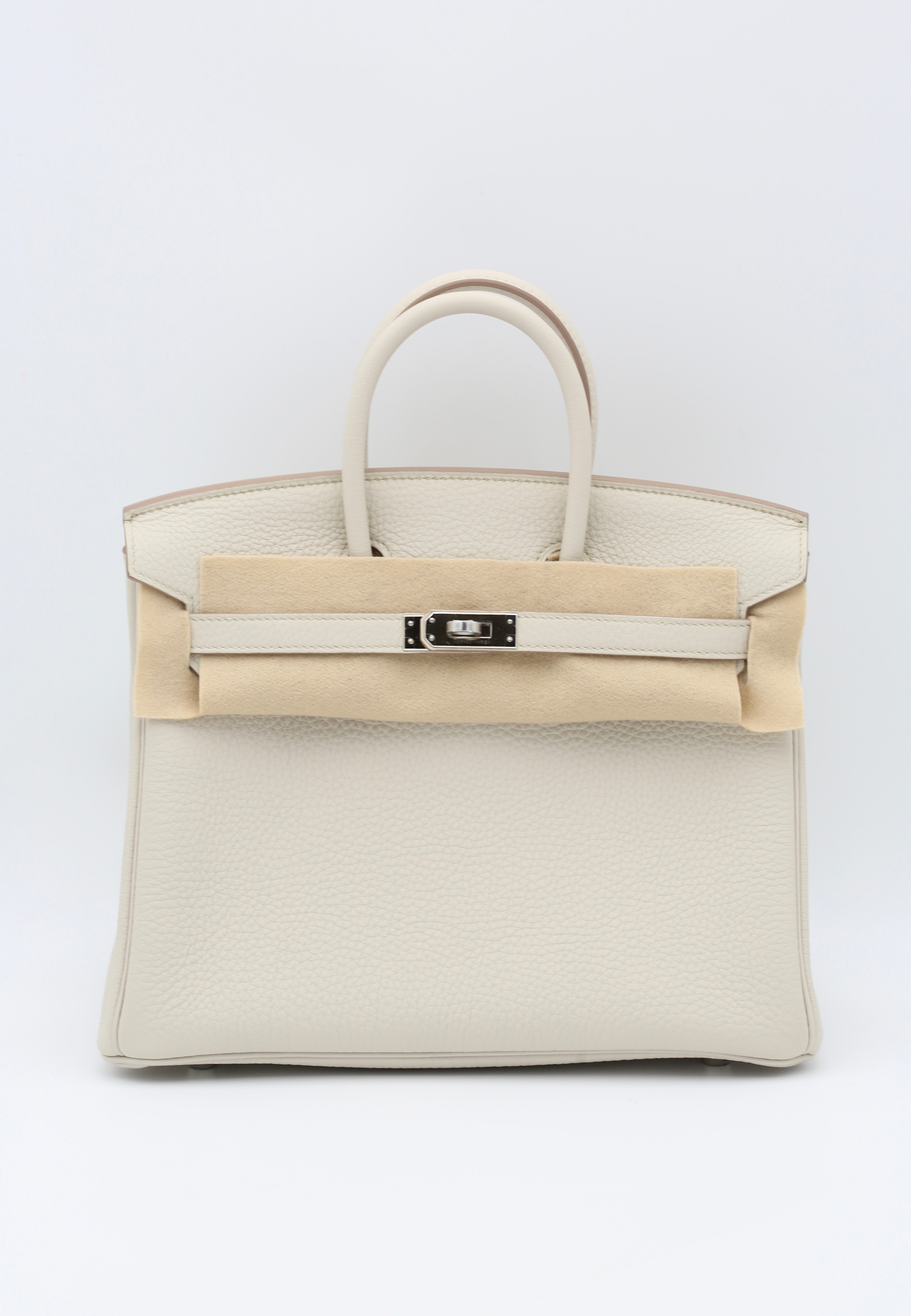 HERMÈS BIRKIN25 BETON TOGO SILVER HARDWARE C STAMP