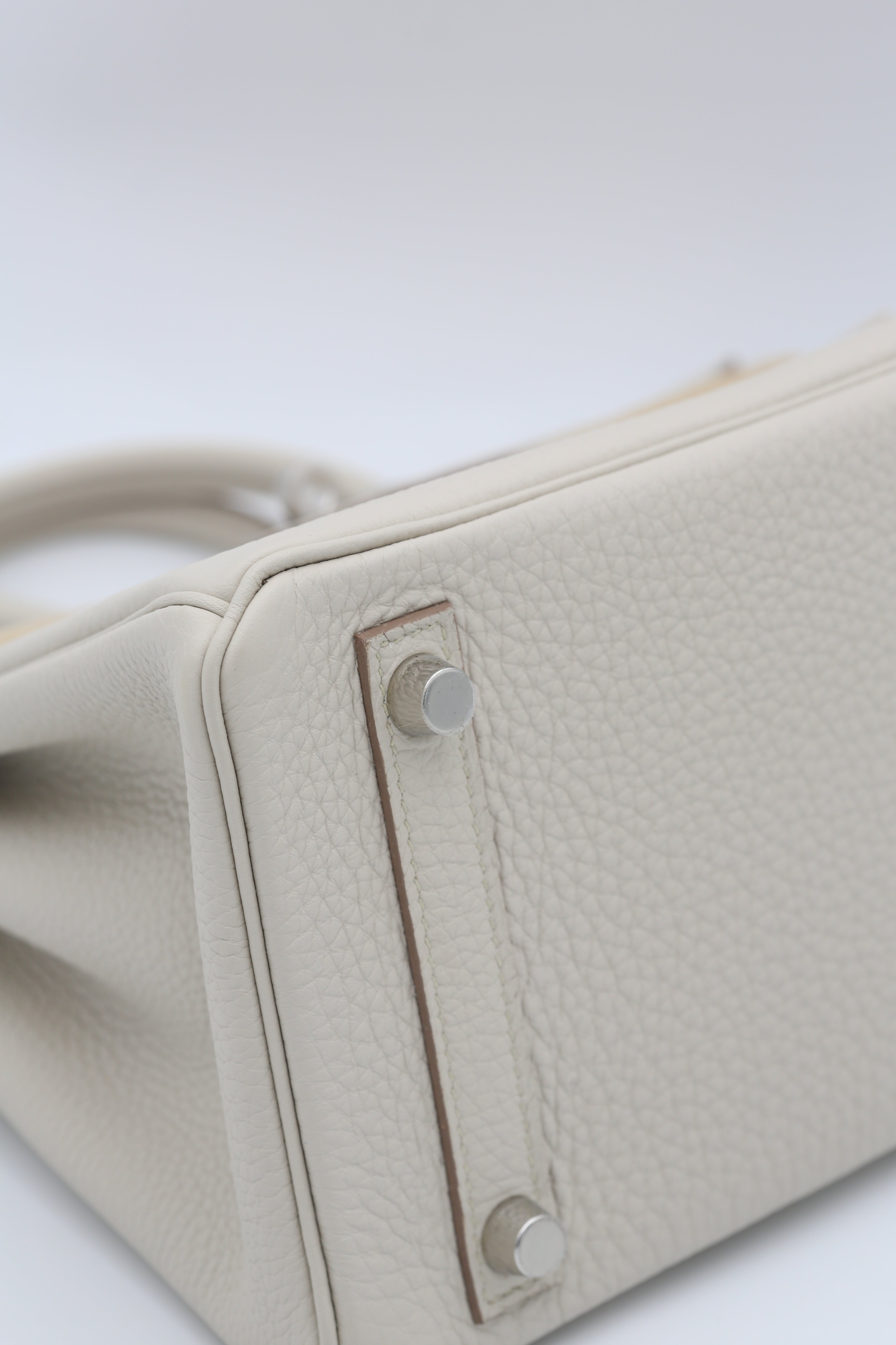 HERMÈS BIRKIN25 BETON TOGO SILVER HARDWARE C STAMP
