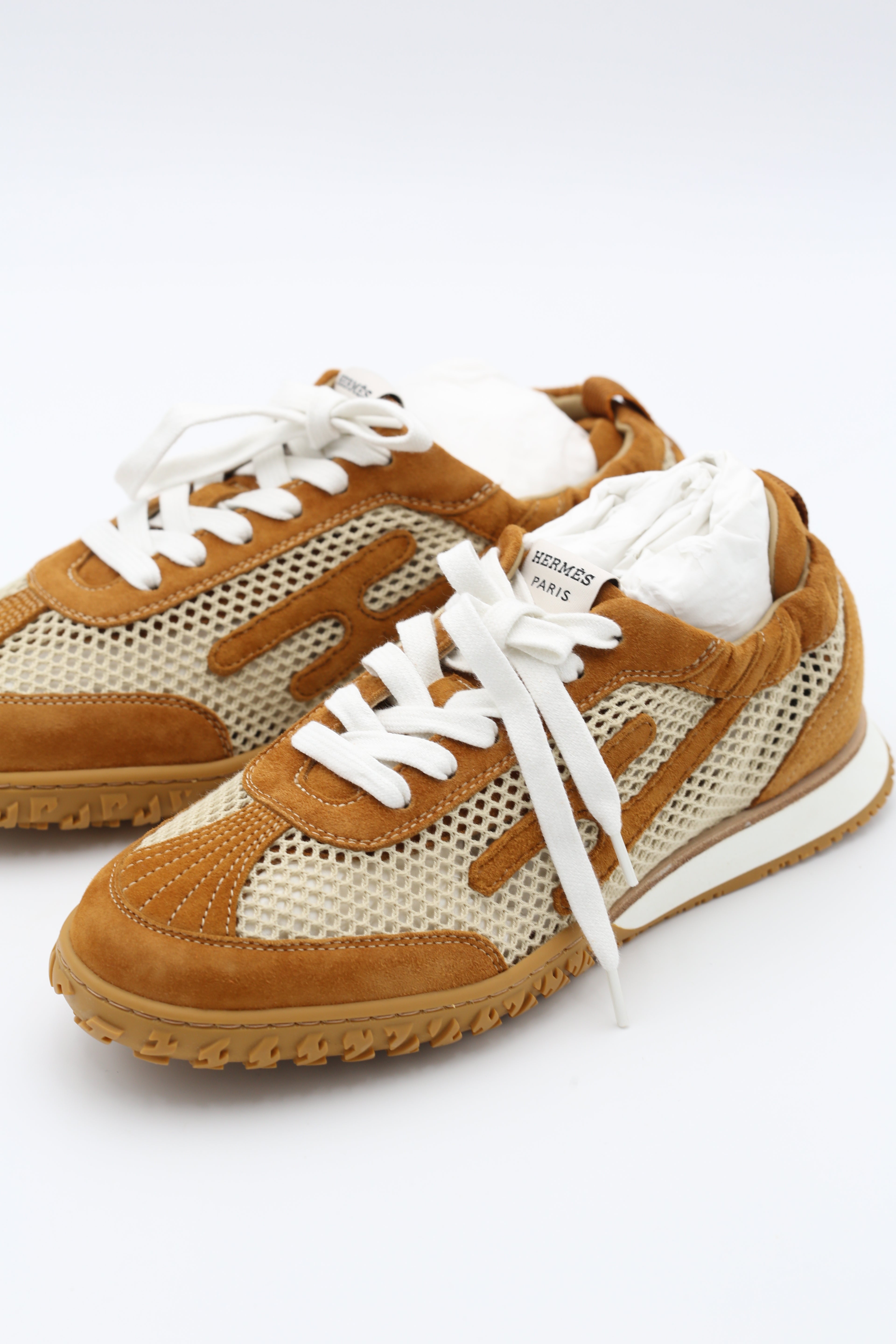 HERMÈS JET SNEAKER JAUNE SIZE 38