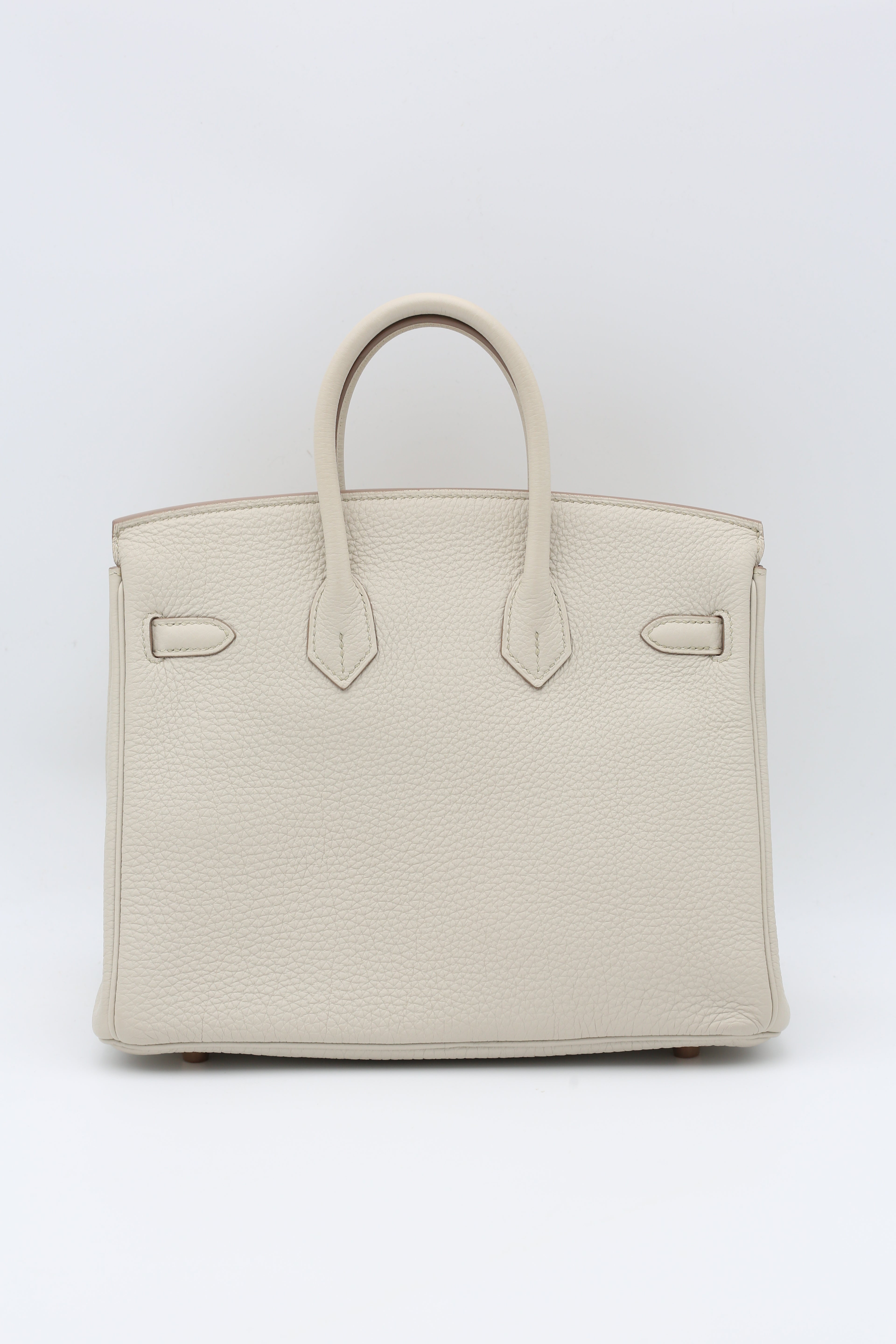 HERMÈS BIRKIN25 BETON TOGO ROSE GOLD HARDWARE D STAMP