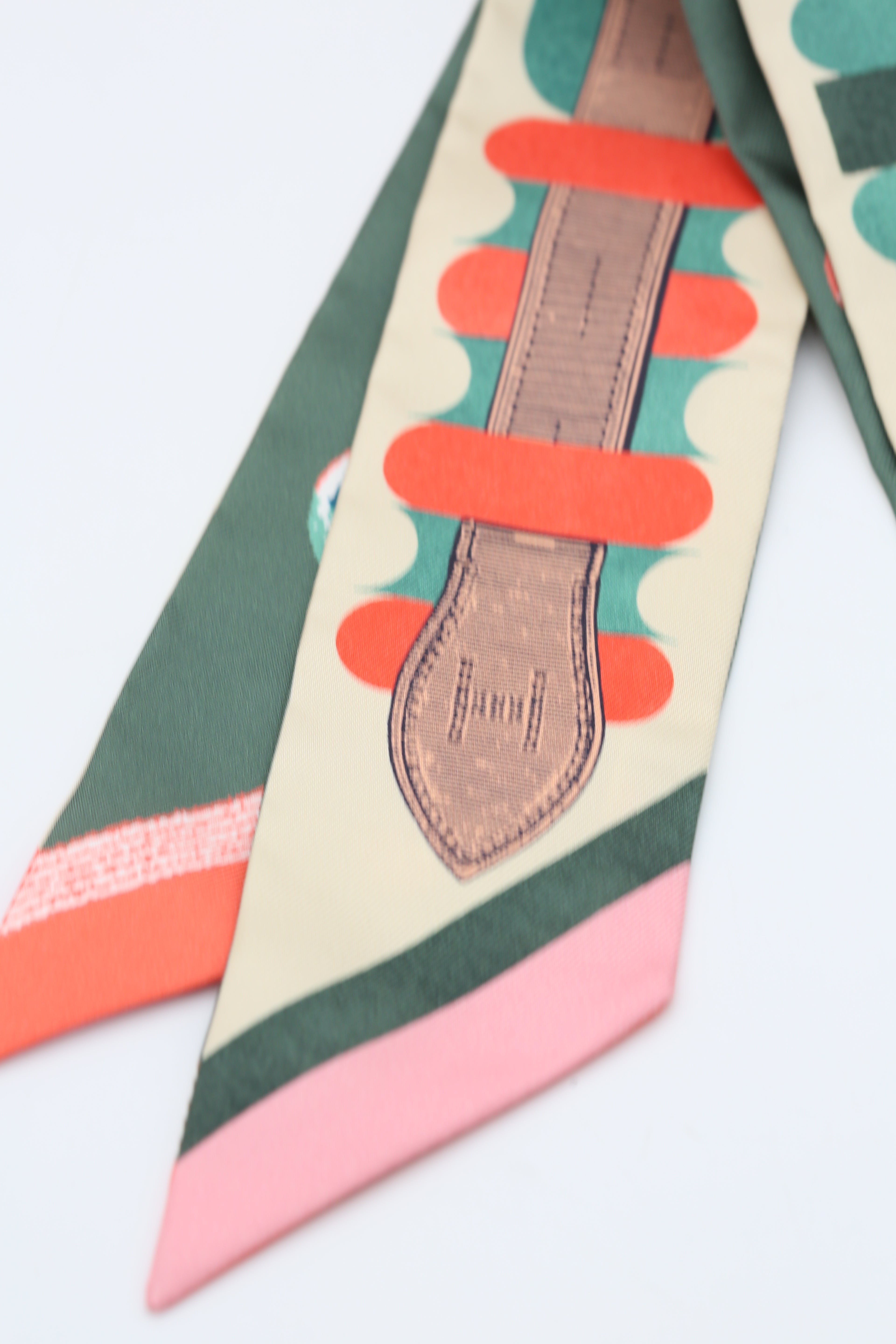 HERMÈS TWILLY INVENTAIRE POETIQUE DIL/BEIGE/CORAIL/VERT
