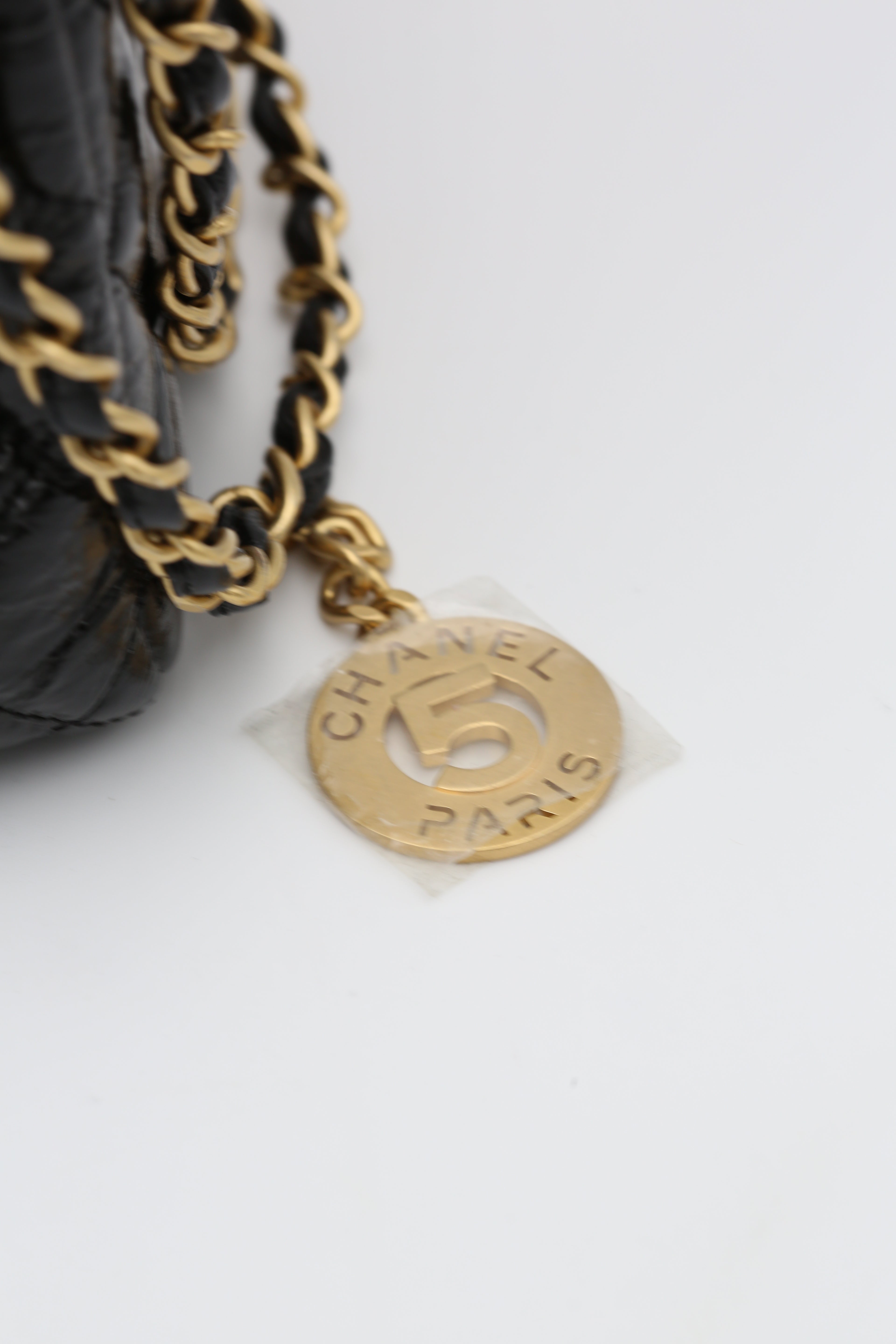 CHANEL 23C HOBO BAG BLACK GOLD HARDWARE