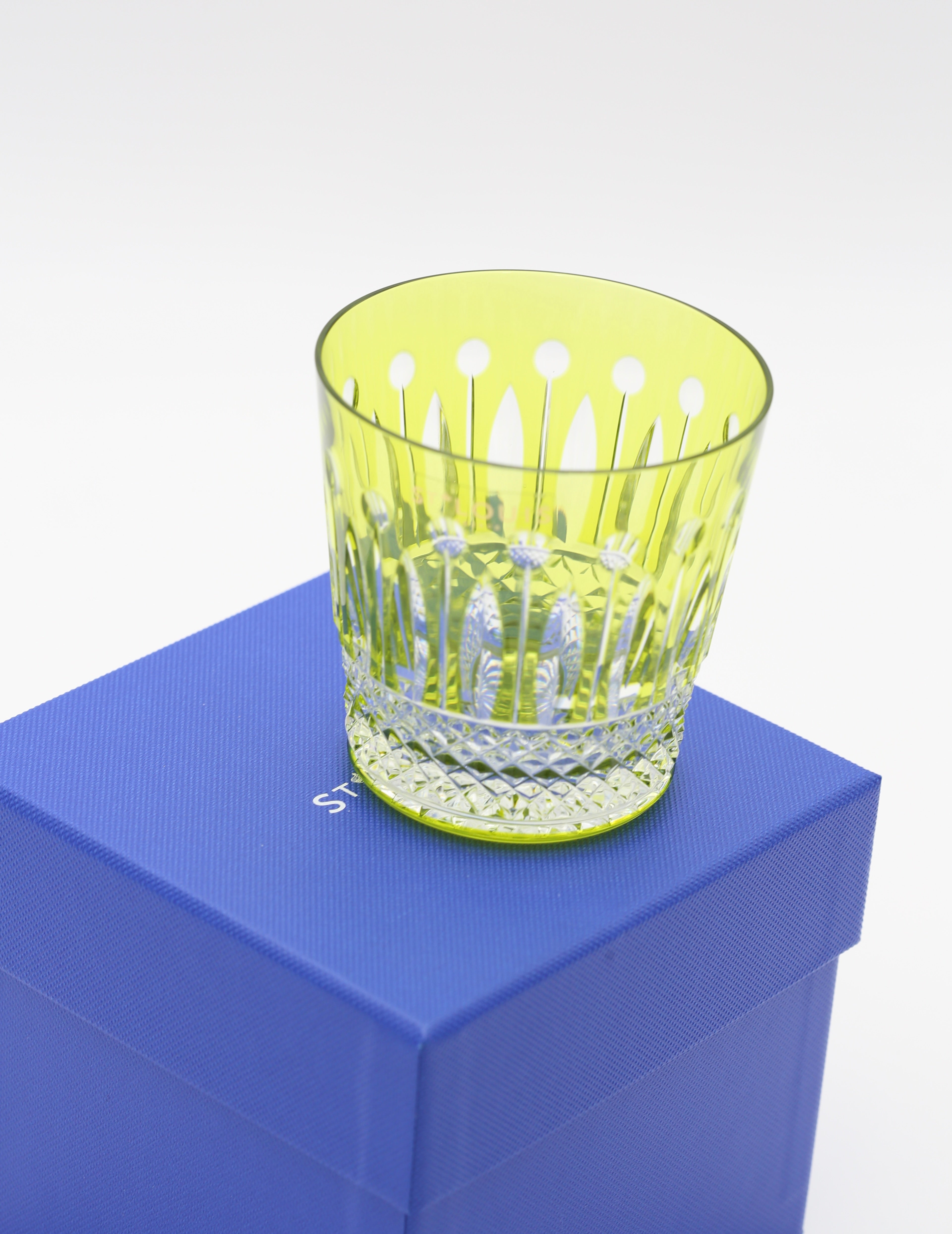 HERMÈS ST LOUIS FLARED AMETHYST TUMBLER GREEN