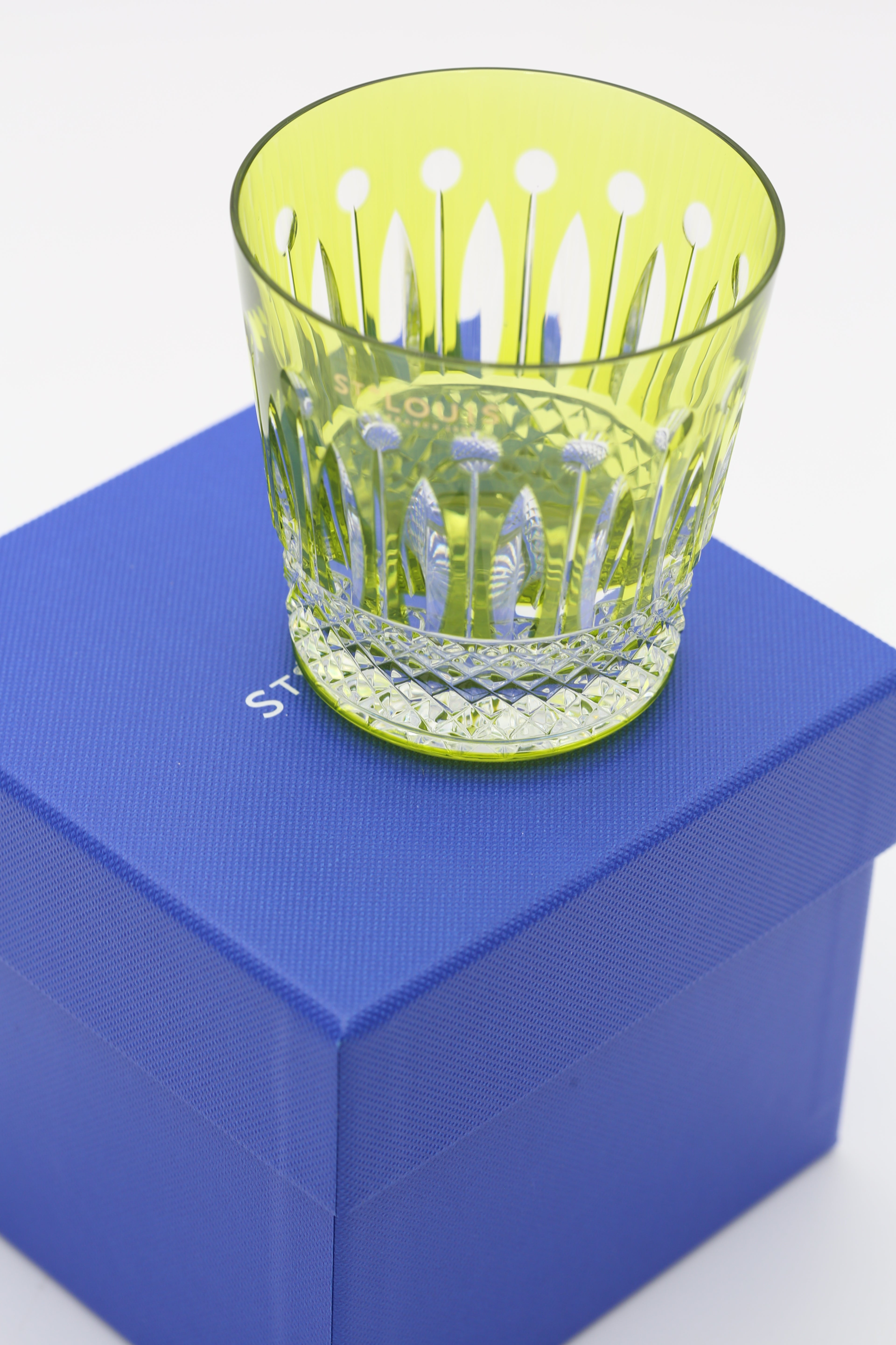 HERMÈS ST LOUIS FLARED AMETHYST TUMBLER GREEN