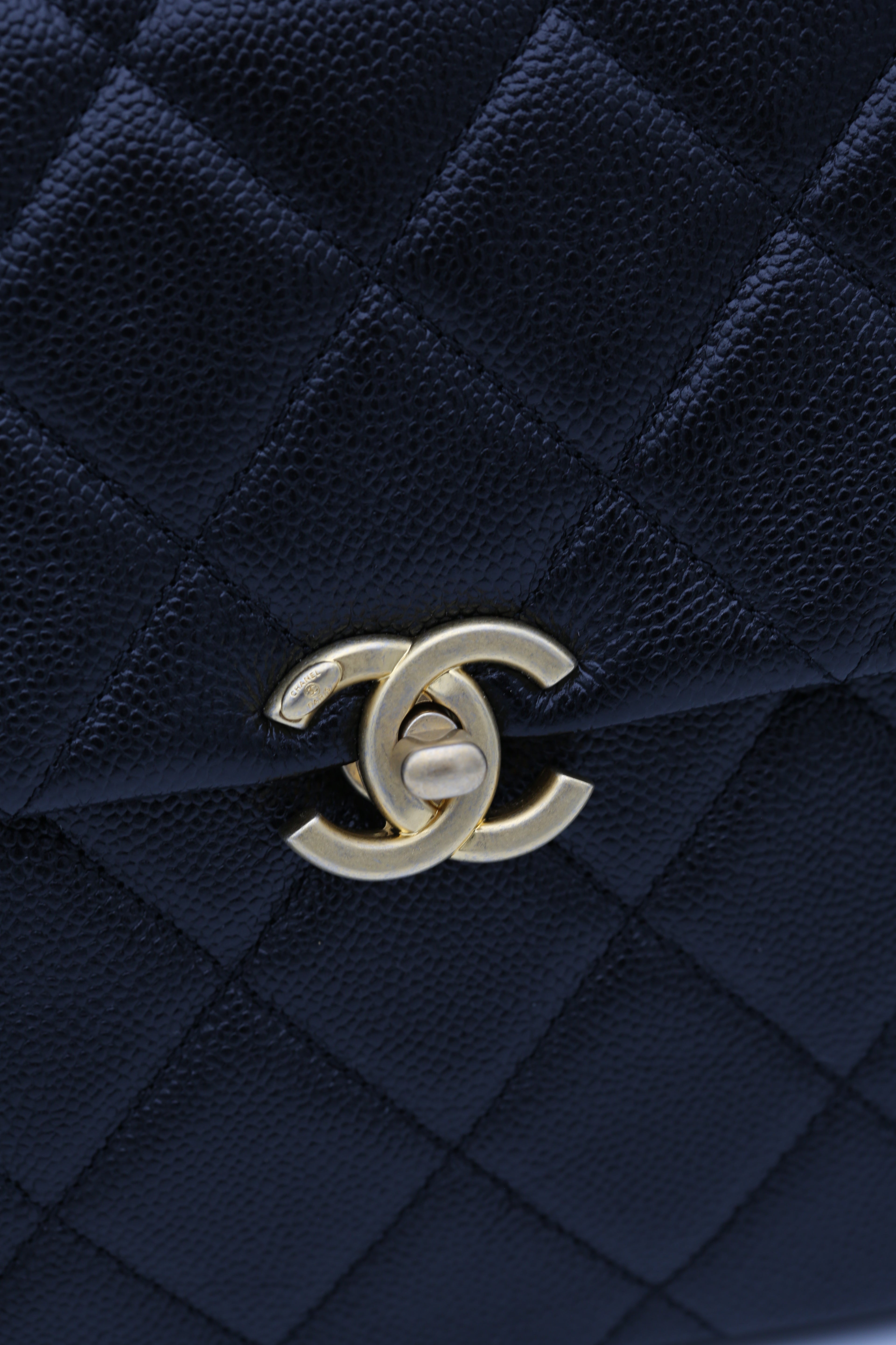 CHANEL 22P BACKPACK BLACK CAVIAR GOLD HARDWARE