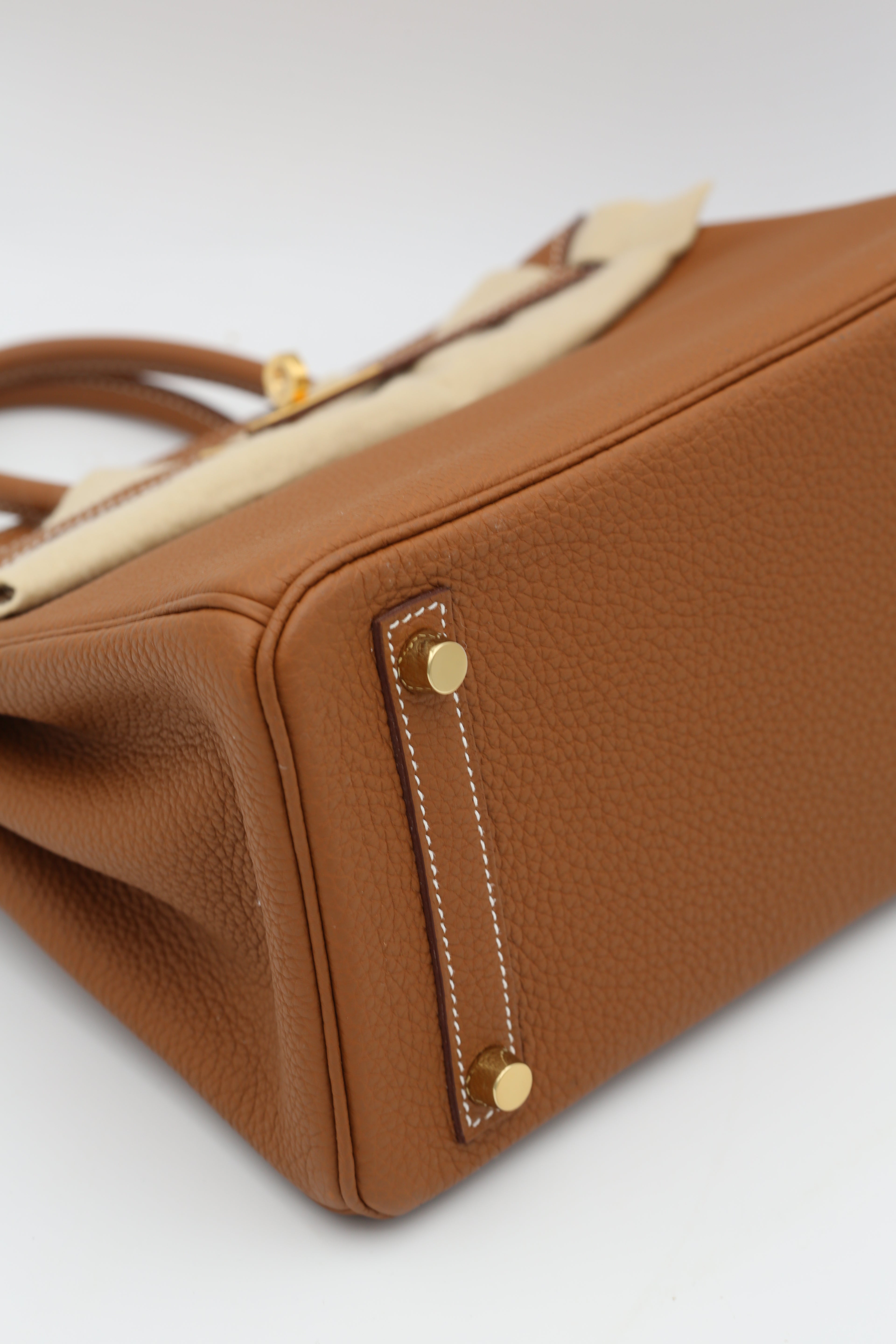HERMÈS BIRKIN25 GOLD TOGO GOLD HARDWARE Z STAMP