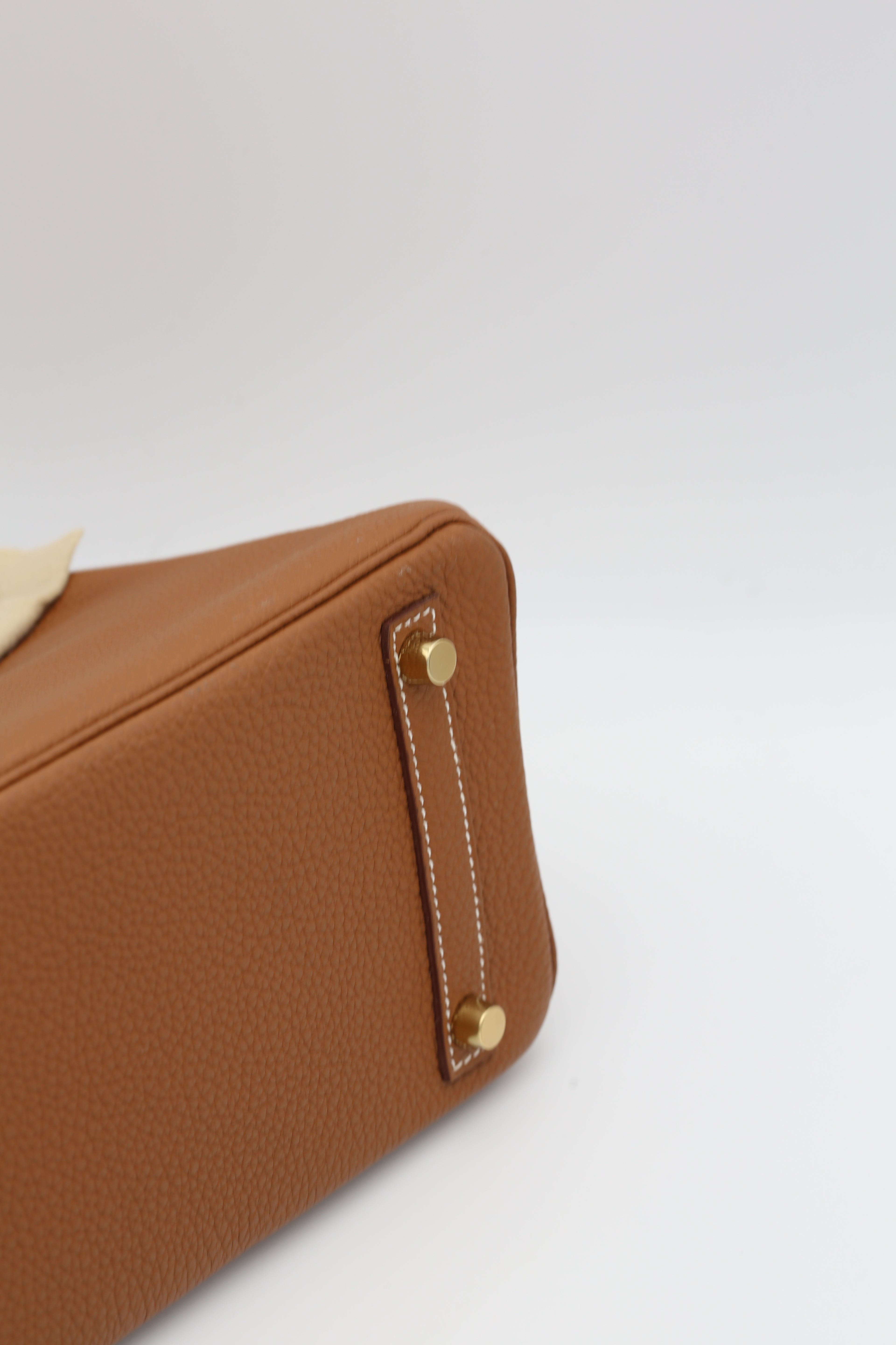 HERMÈS BIRKIN25 GOLD TOGO GOLD HARDWARE Z STAMP