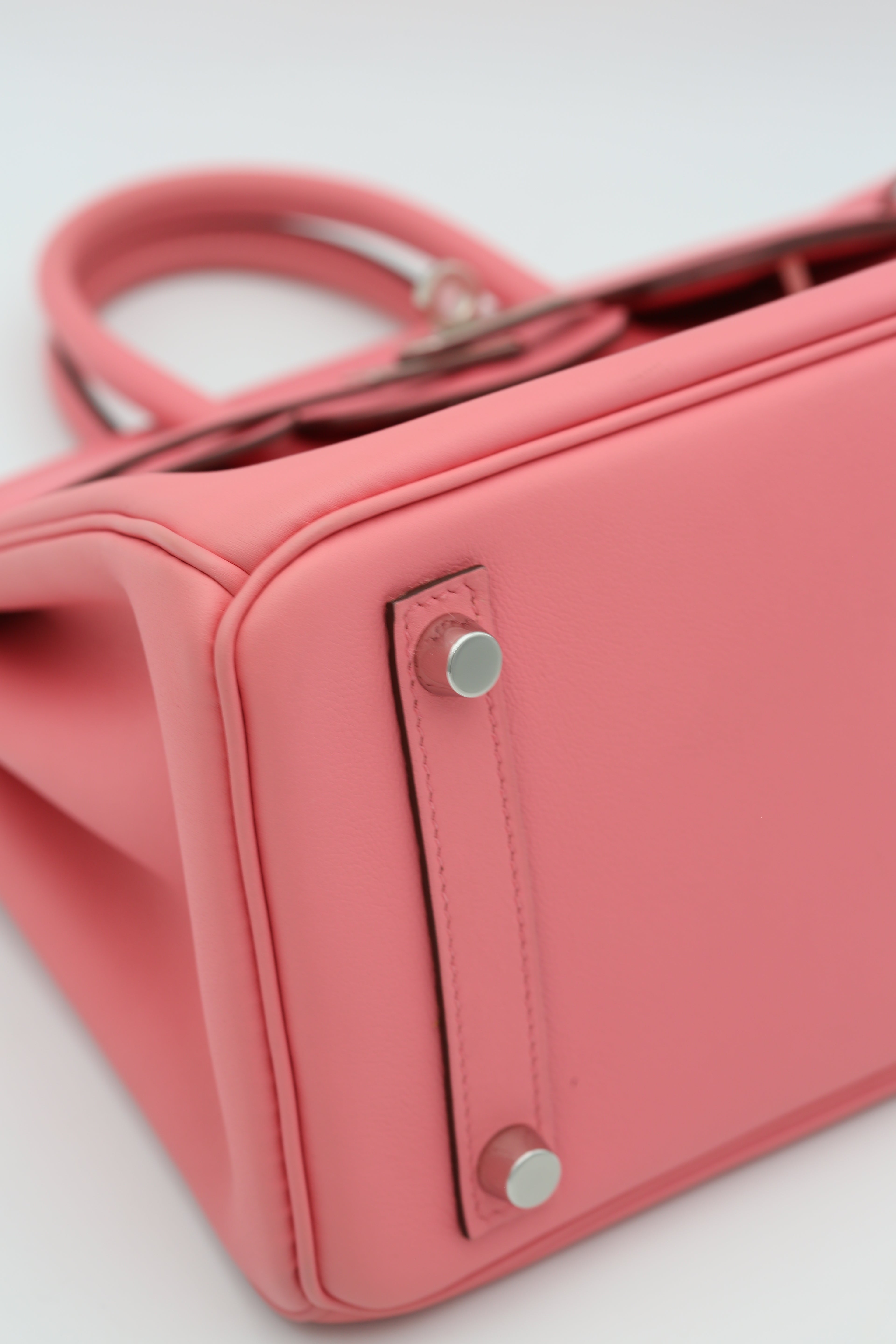 HERMÈS BIRKIN25 K4 ROSE D'ETE SWIFT SILVER HARDWARE Y STAMP