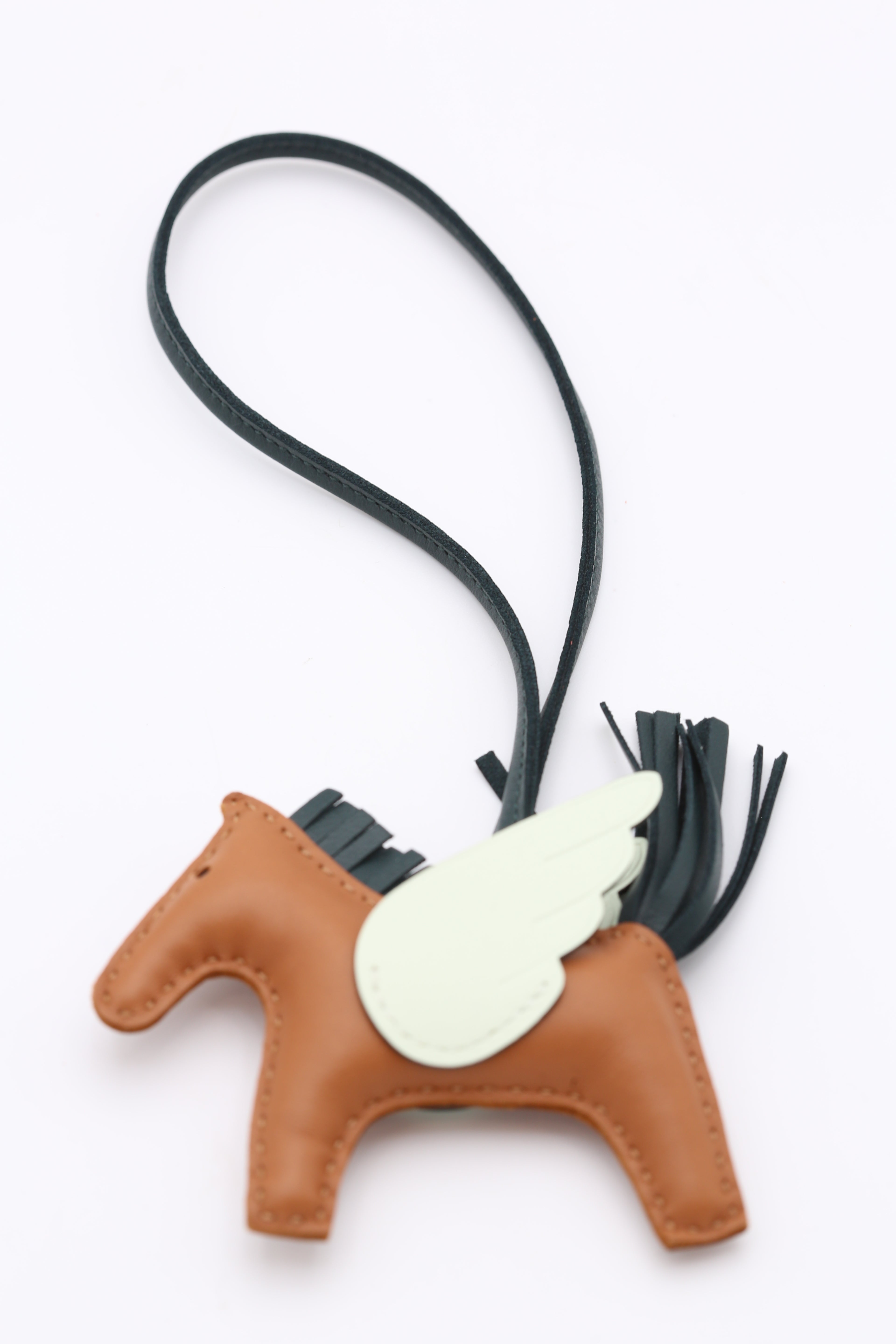 HERMÈS RODEO PEGASE PM CHARM GOLD & GREEN
