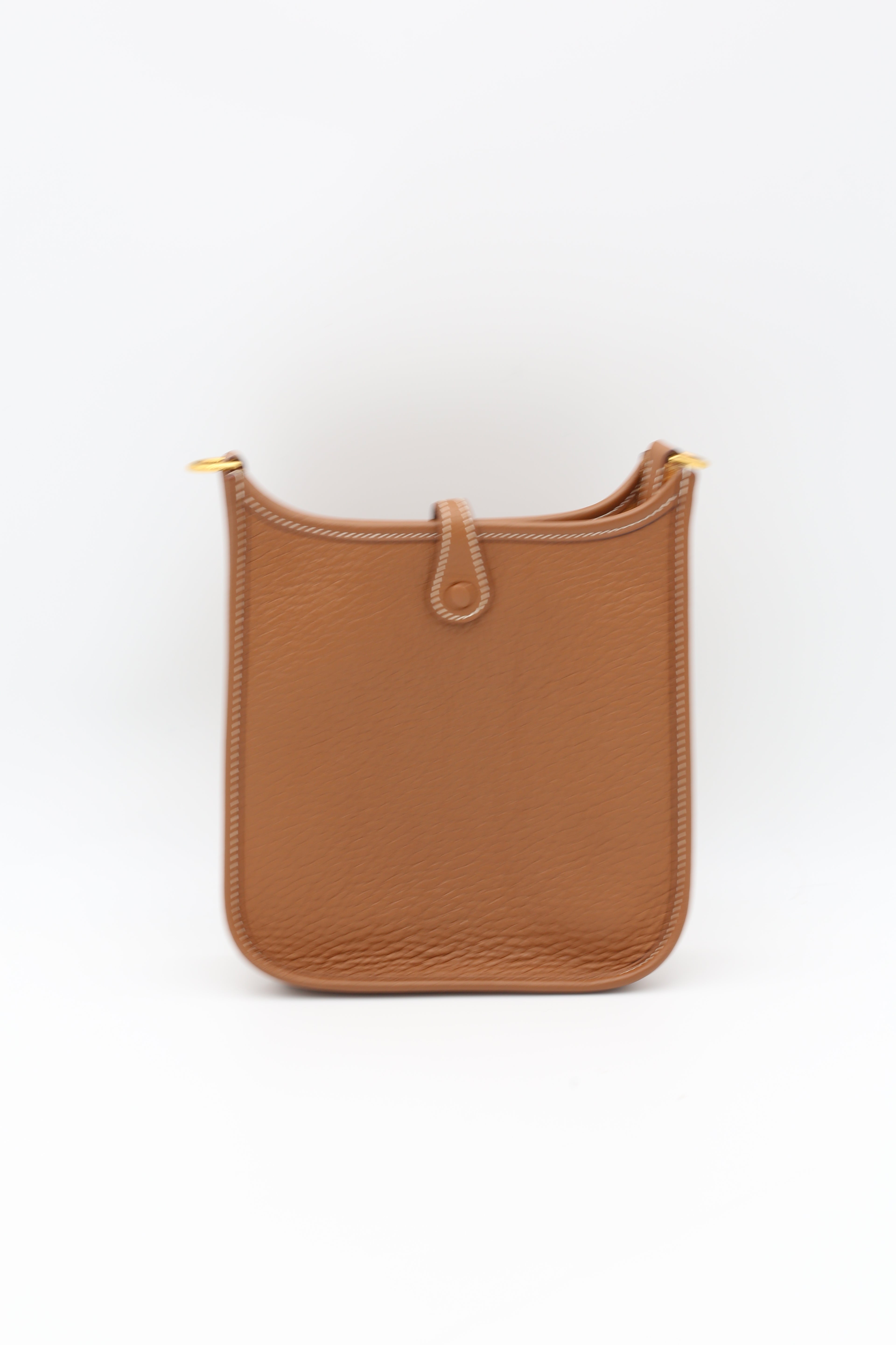 HERMÈS MINI EVELYN GOLD TAURILLON CLEMENCE GOLD HARDWARE Z STAMP