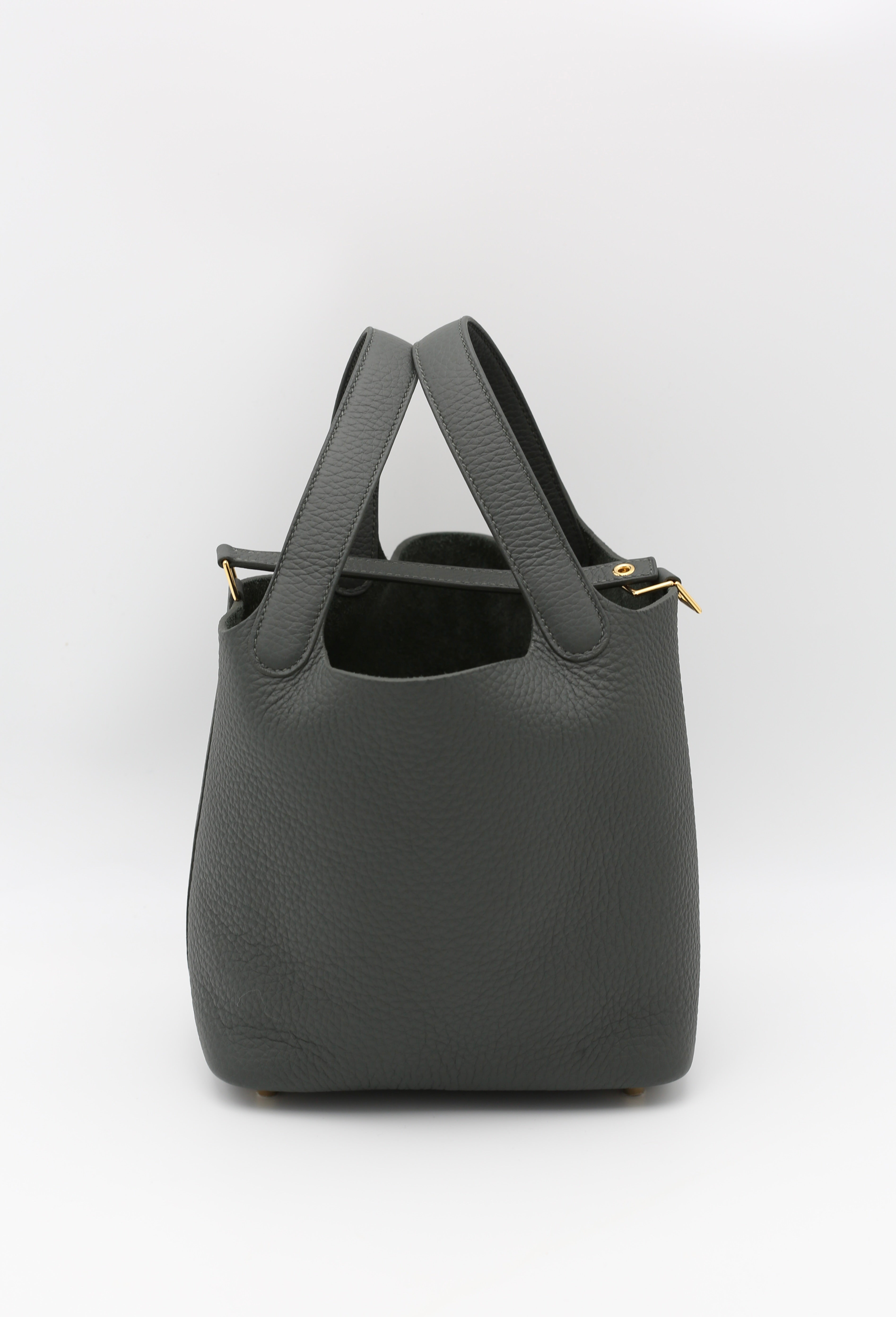 HERMÈS PICOTIN18 Q0 VERT MANGROVE CLEMENCE GOLD HARDWARE K STAMP