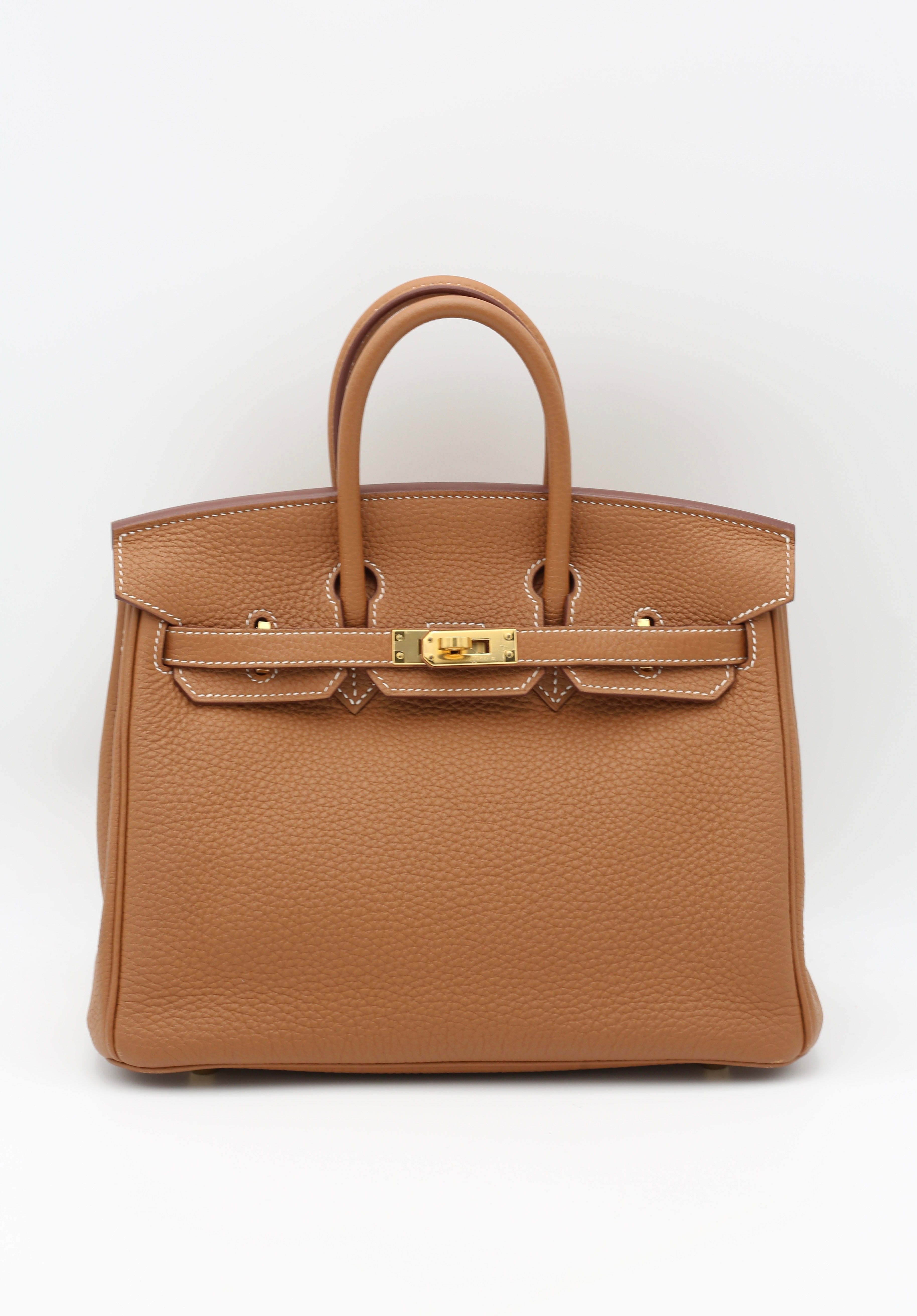 HERMÈS BIRKIN25 GOLD TOGO GOLD HARDWARE Y STAMP