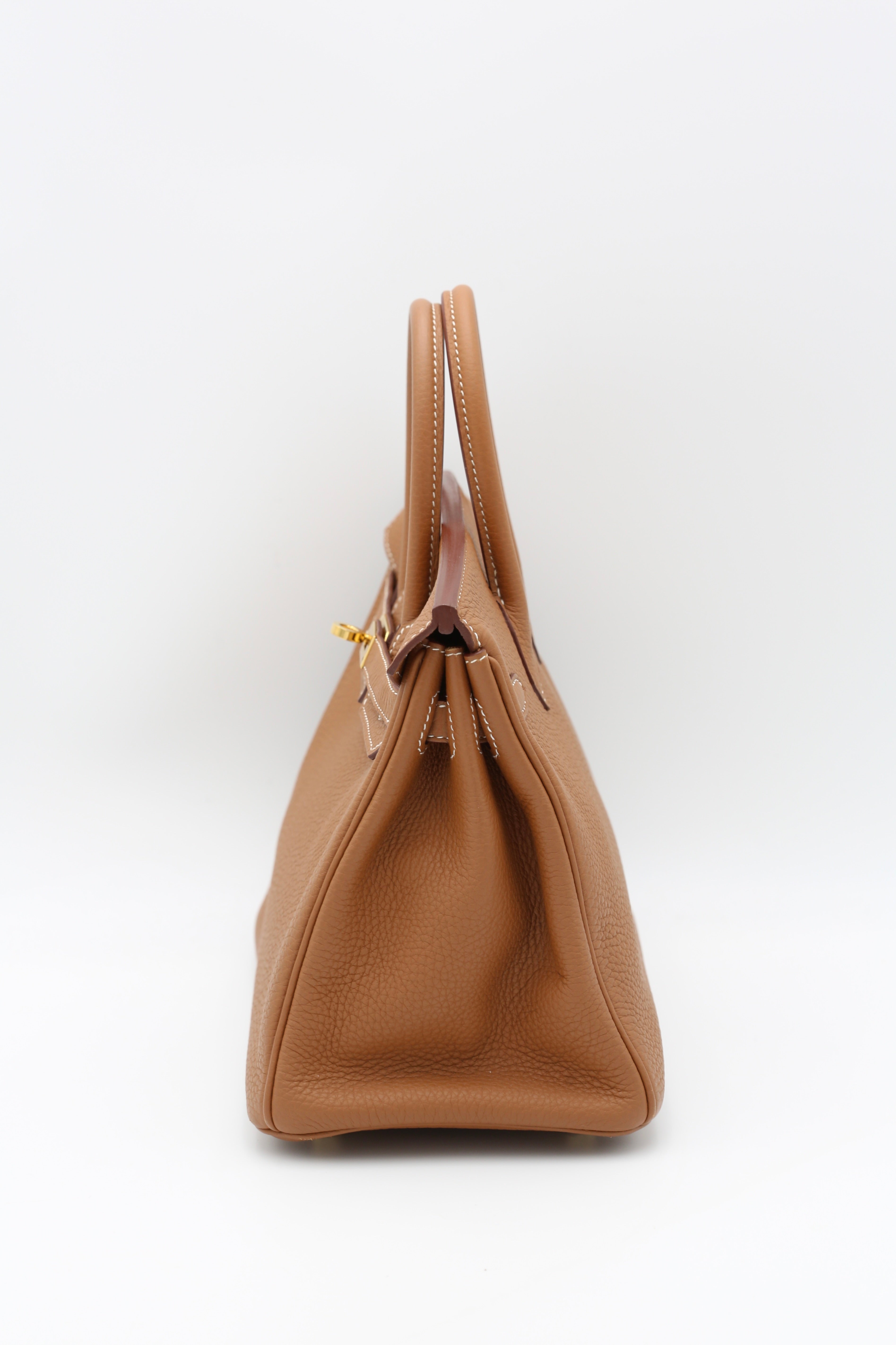 HERMÈS BIRKIN25 GOLD TOGO GOLD HARDWARE Y STAMP