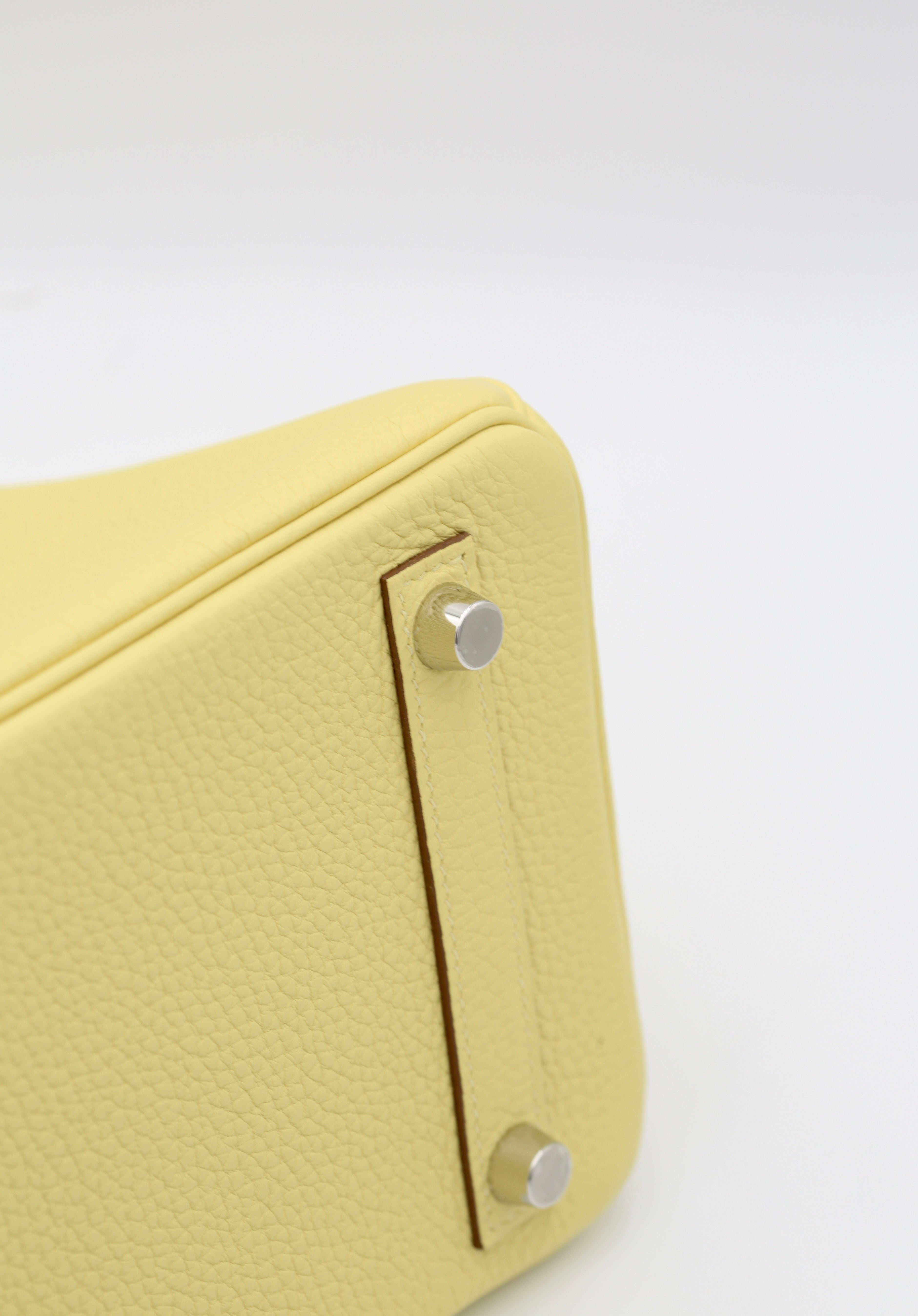 HERMÈS BIRKIN25 JAUNE POUSSIN TOGO SILVER HARDWARE W STAMP