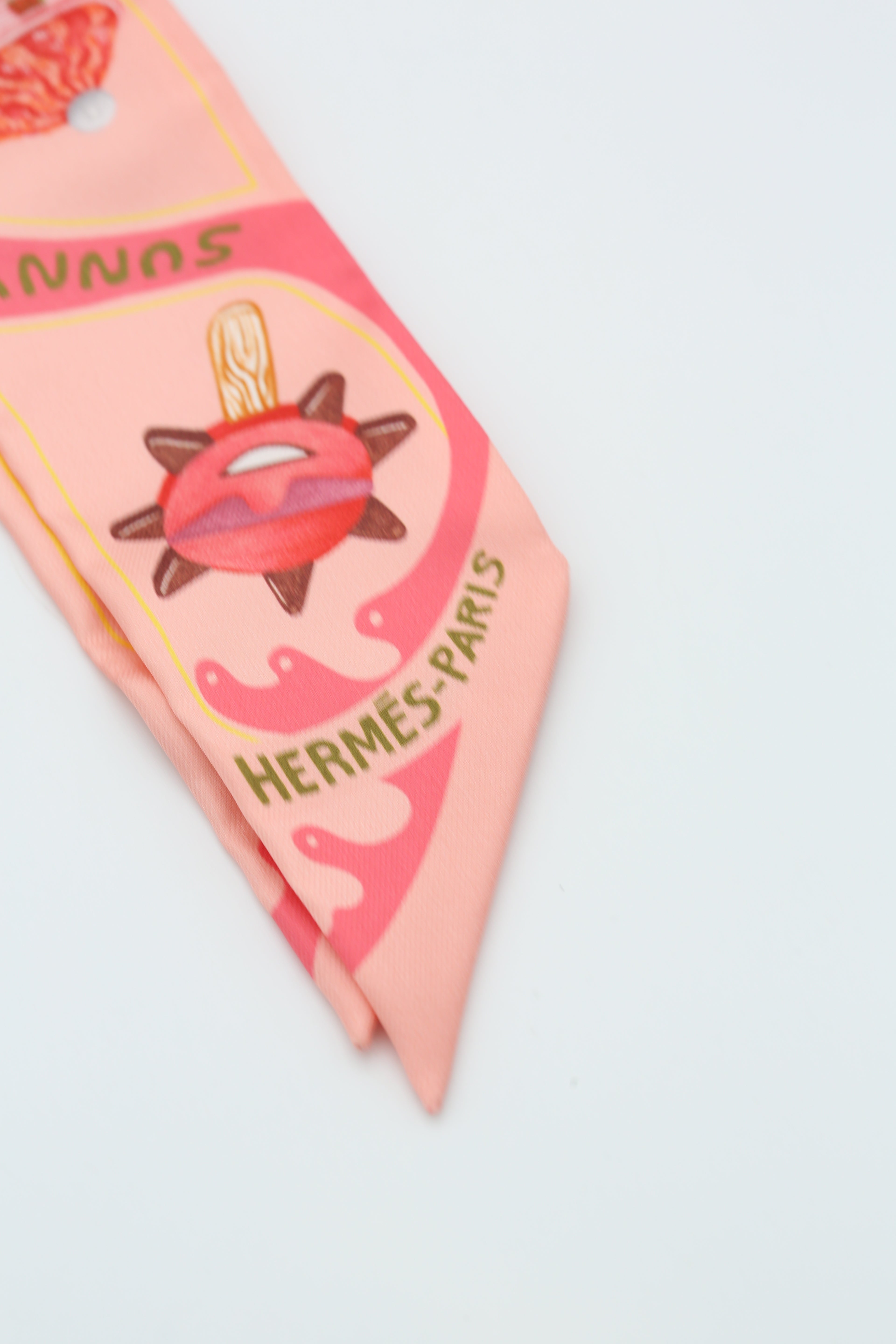 HERMÈS TWILLY FUNNY ICE CREAM SN/ROSE POUDRE/CORAIL