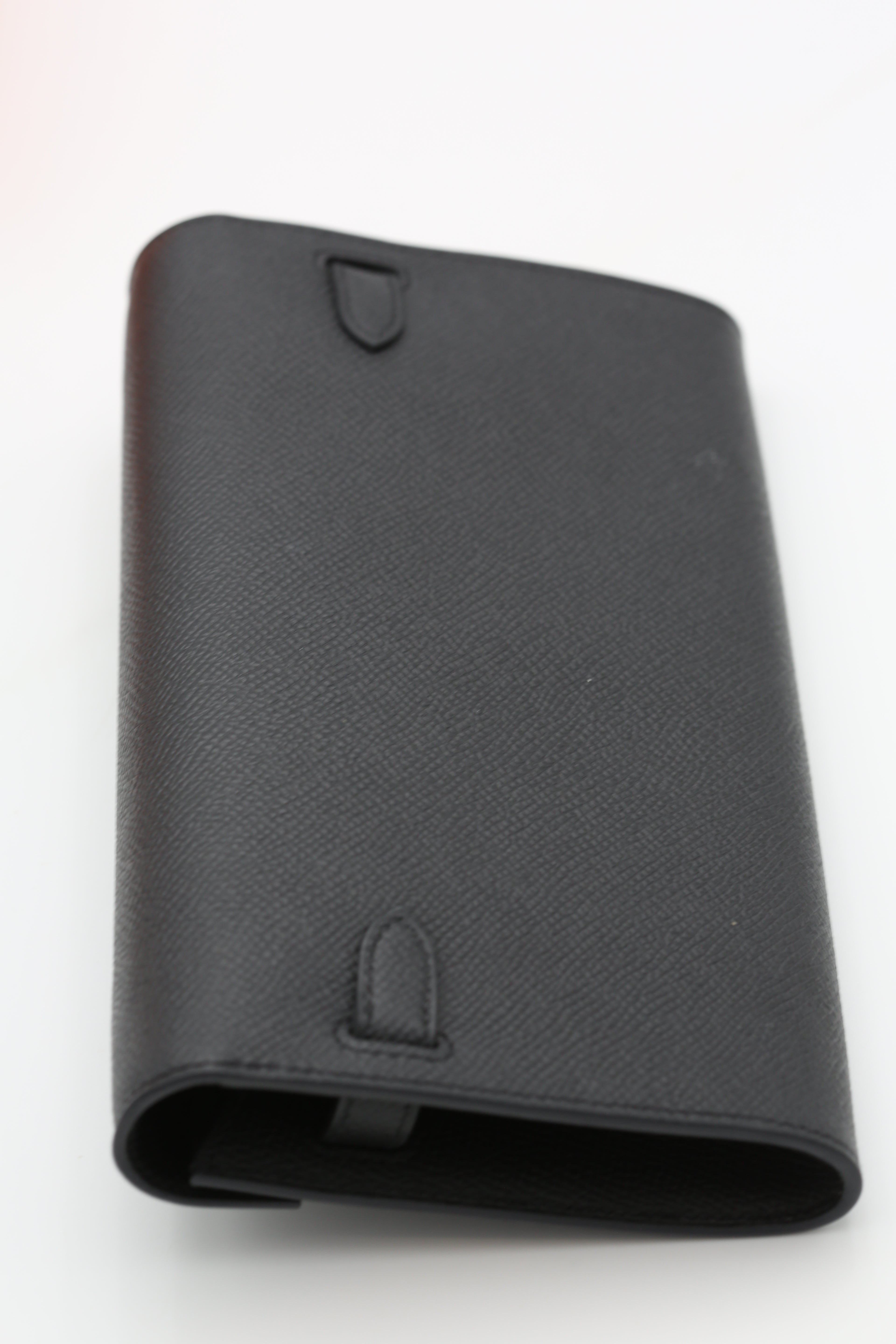 HERMÈS KELLY TO GO NOIR EPSOM SILVER HARDWARE K STAMP