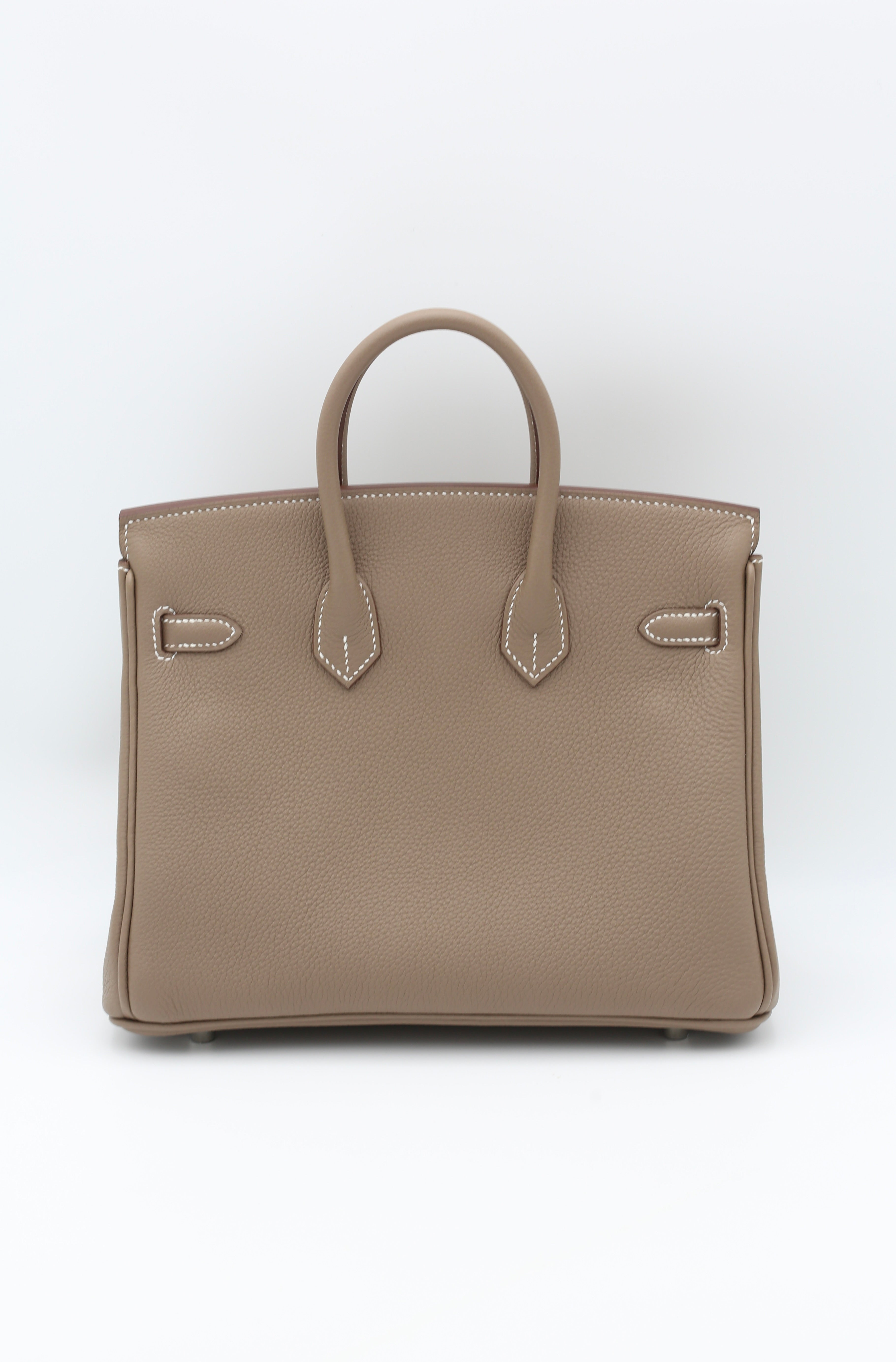 HERMÈS BIRKIN25 ETOUPE TOGO SILVER HARDWARE G STAMP