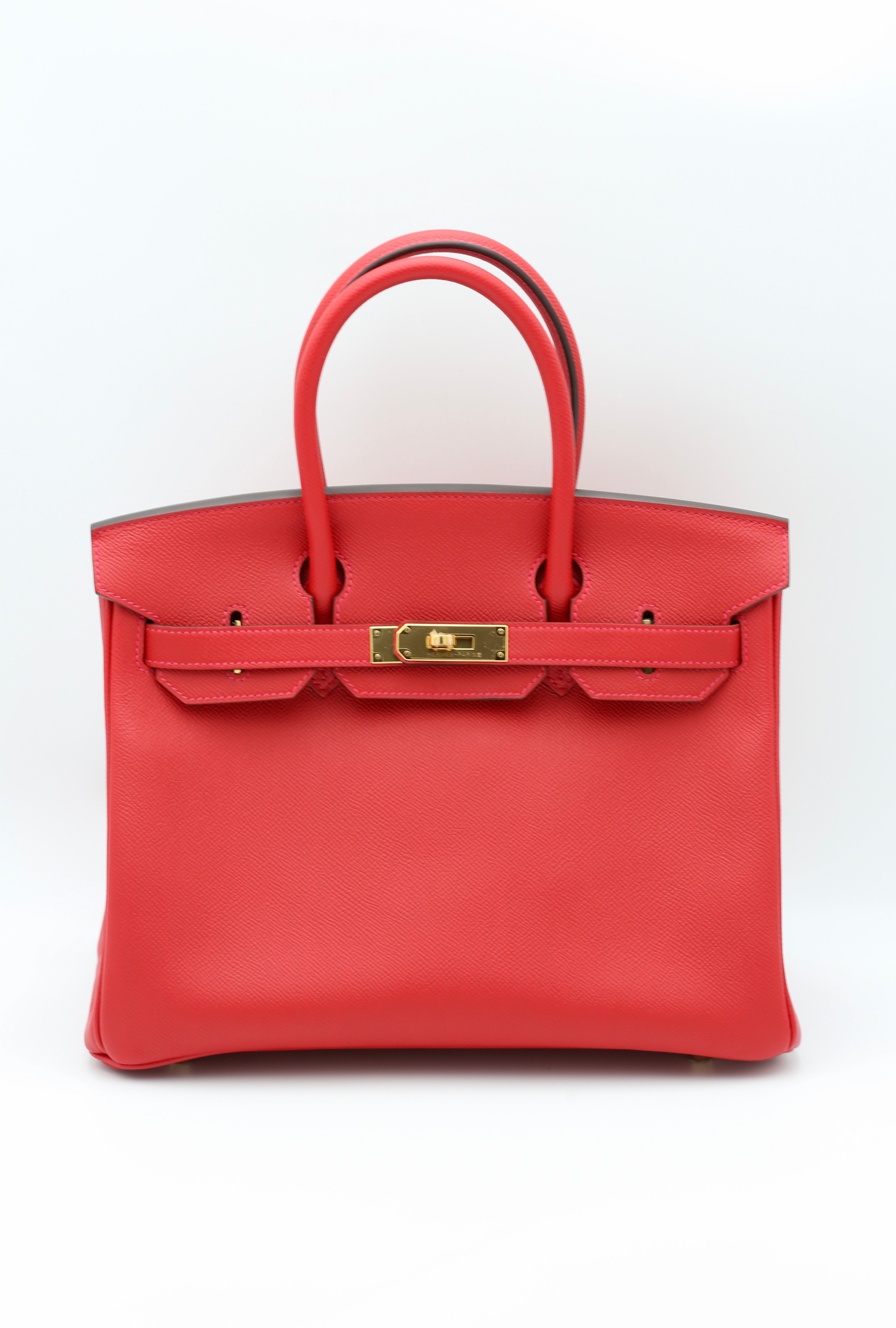 HERMÈS BIRKIN30 Q5 ROUGE CASAQUE EPSOM X GOLD HARDWARE X STAMP