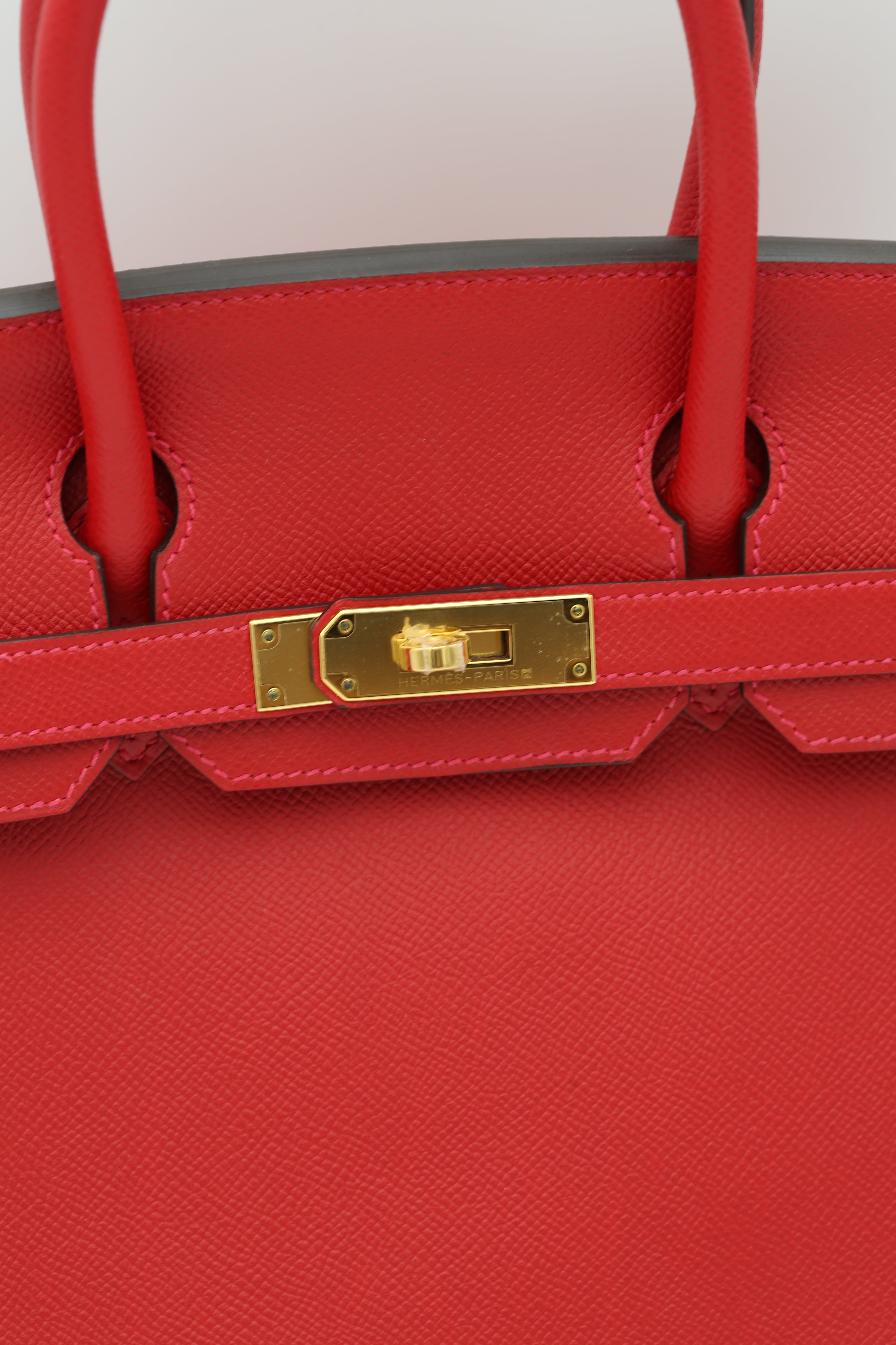 HERMÈS BIRKIN30 Q5 ROUGE CASAQUE EPSOM X GOLD HARDWARE X STAMP