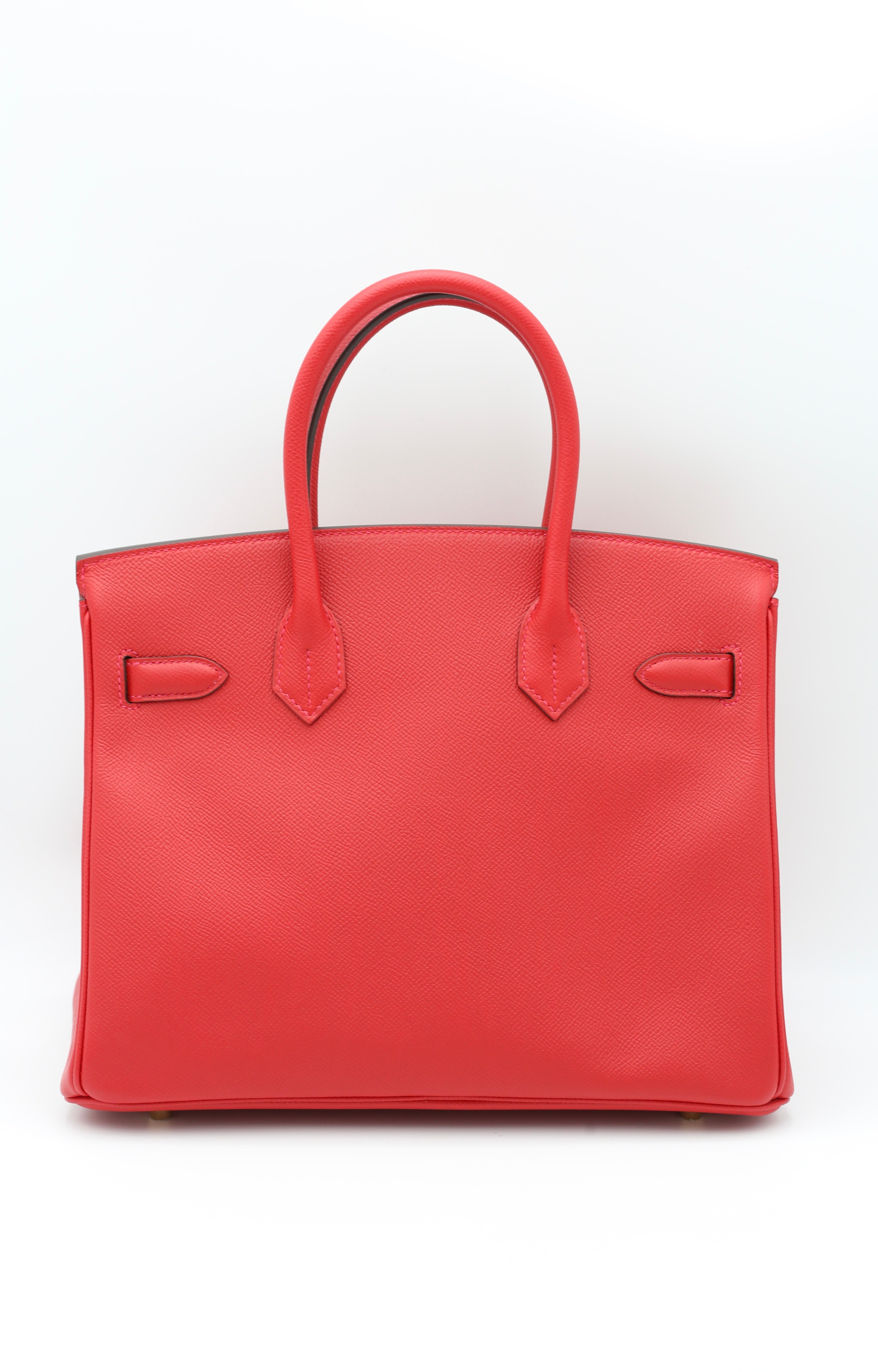 HERMÈS BIRKIN30 Q5 ROUGE CASAQUE EPSOM X GOLD HARDWARE X STAMP