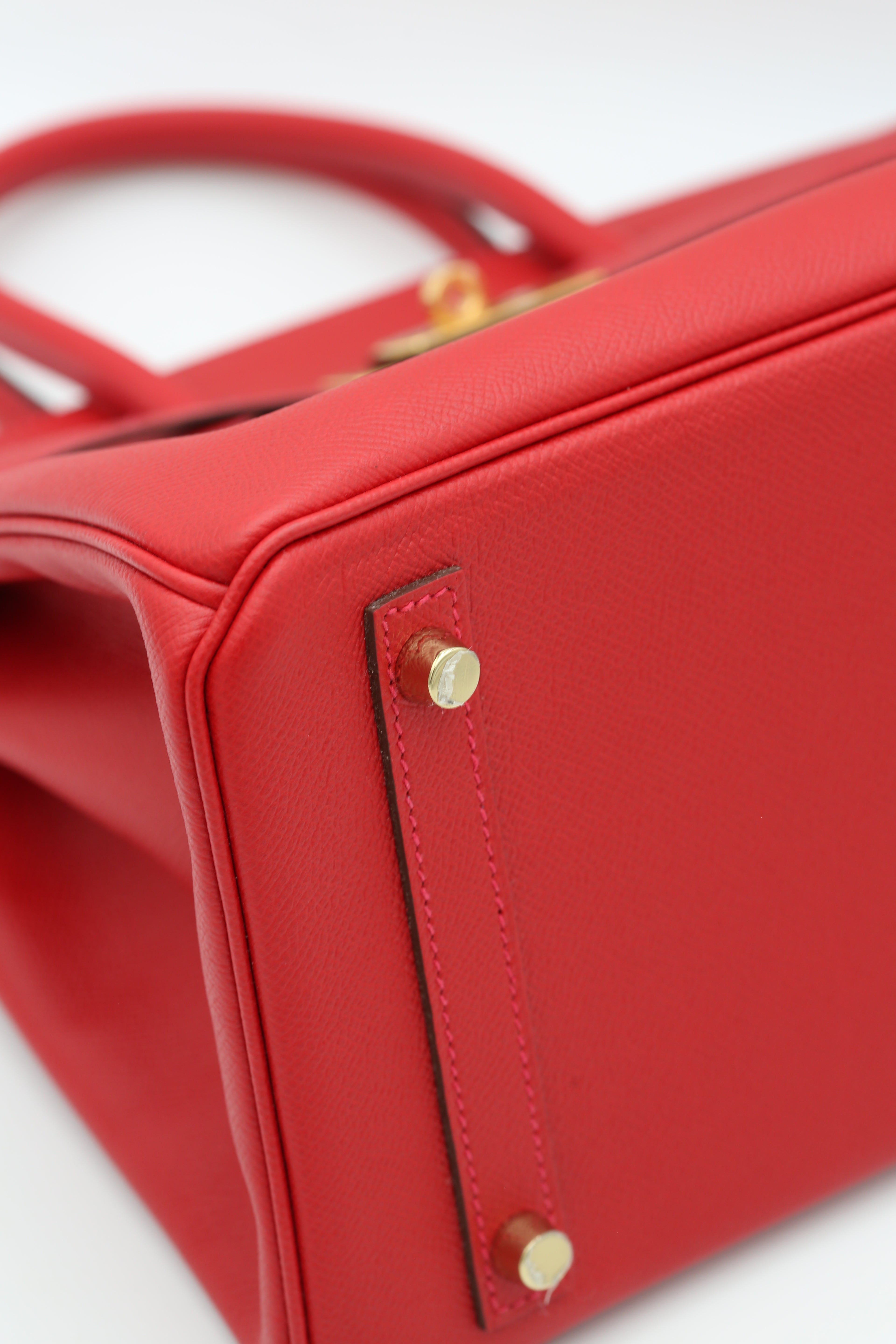 HERMÈS BIRKIN30 Q5 ROUGE CASAQUE EPSOM X GOLD HARDWARE X STAMP