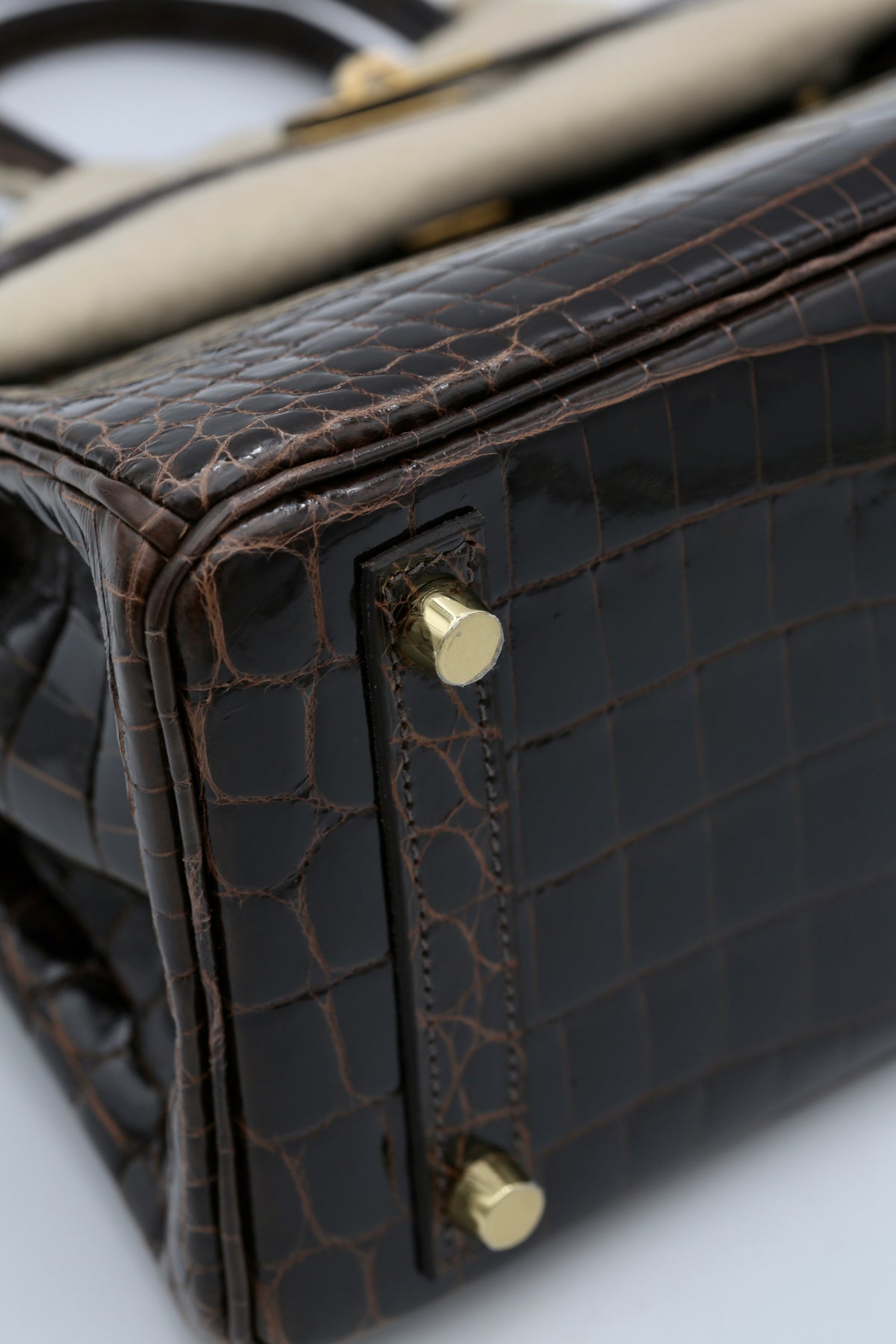 HERMÈS BIRKIN25 NILOTICUS HAVANE GOLD HARDWARE Z STAMP