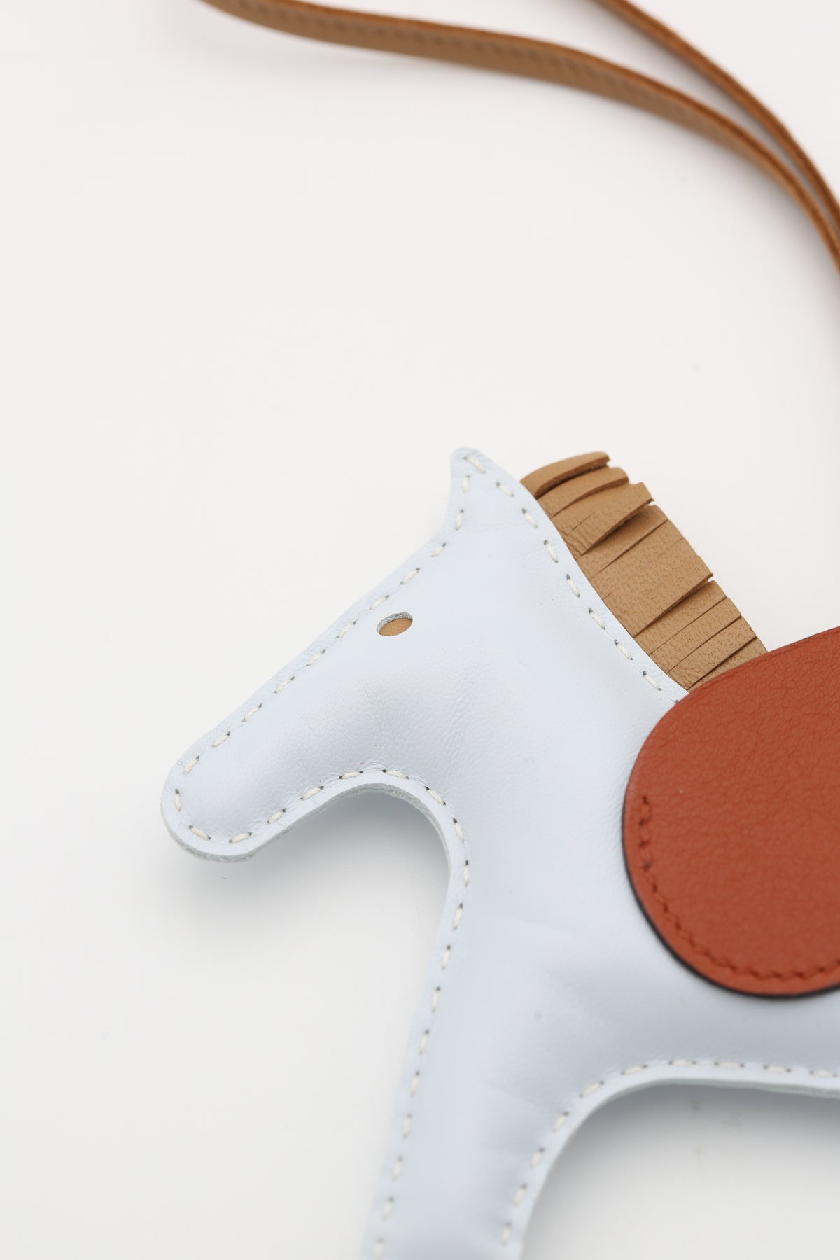HERMÈS RODEO PEGASE CHARM LARGE BLEU/GOLD