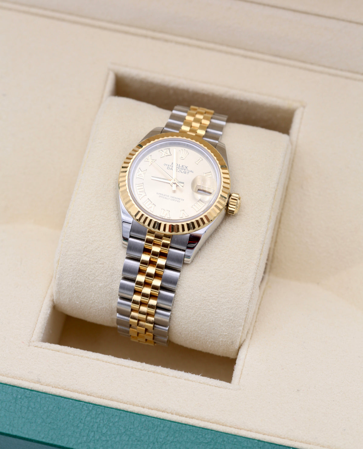 ROLEX LADY-DATEJUST 28MM 279173 CHAMPAGNE ROMAN NUMERALS