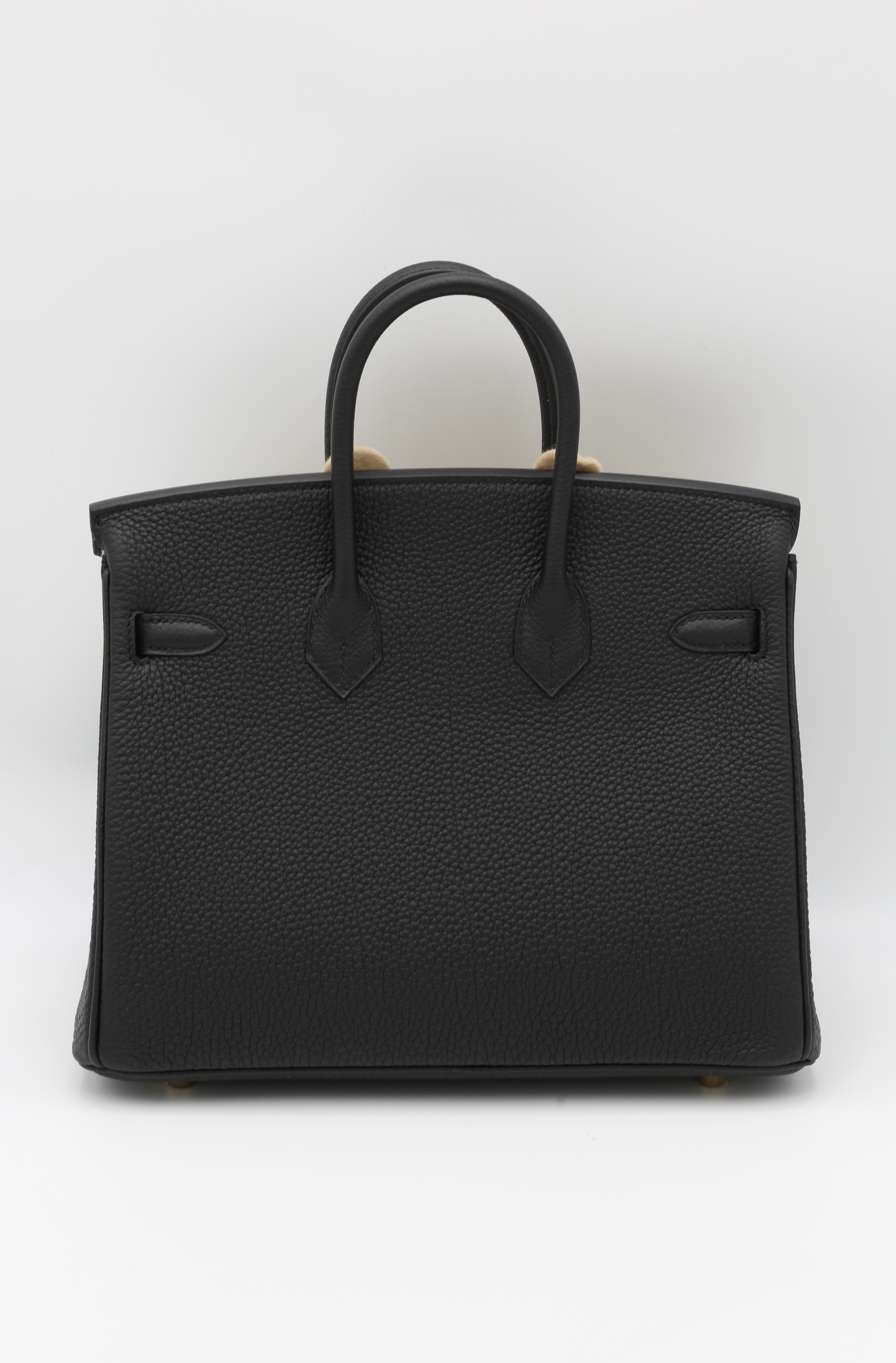 HERMÈS BIRKIN25 NOIR TOGO GOLD HARDWARE G STAMP