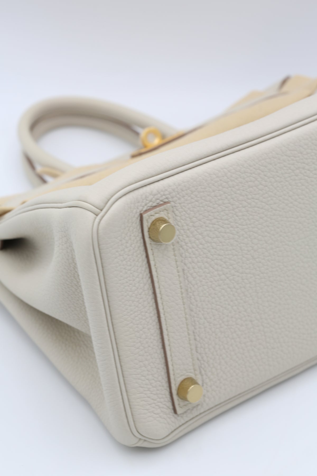 HERMÈS BIRKIN25 BETON TOGO CALFSKIN GOLD HARDWARE B STAMP