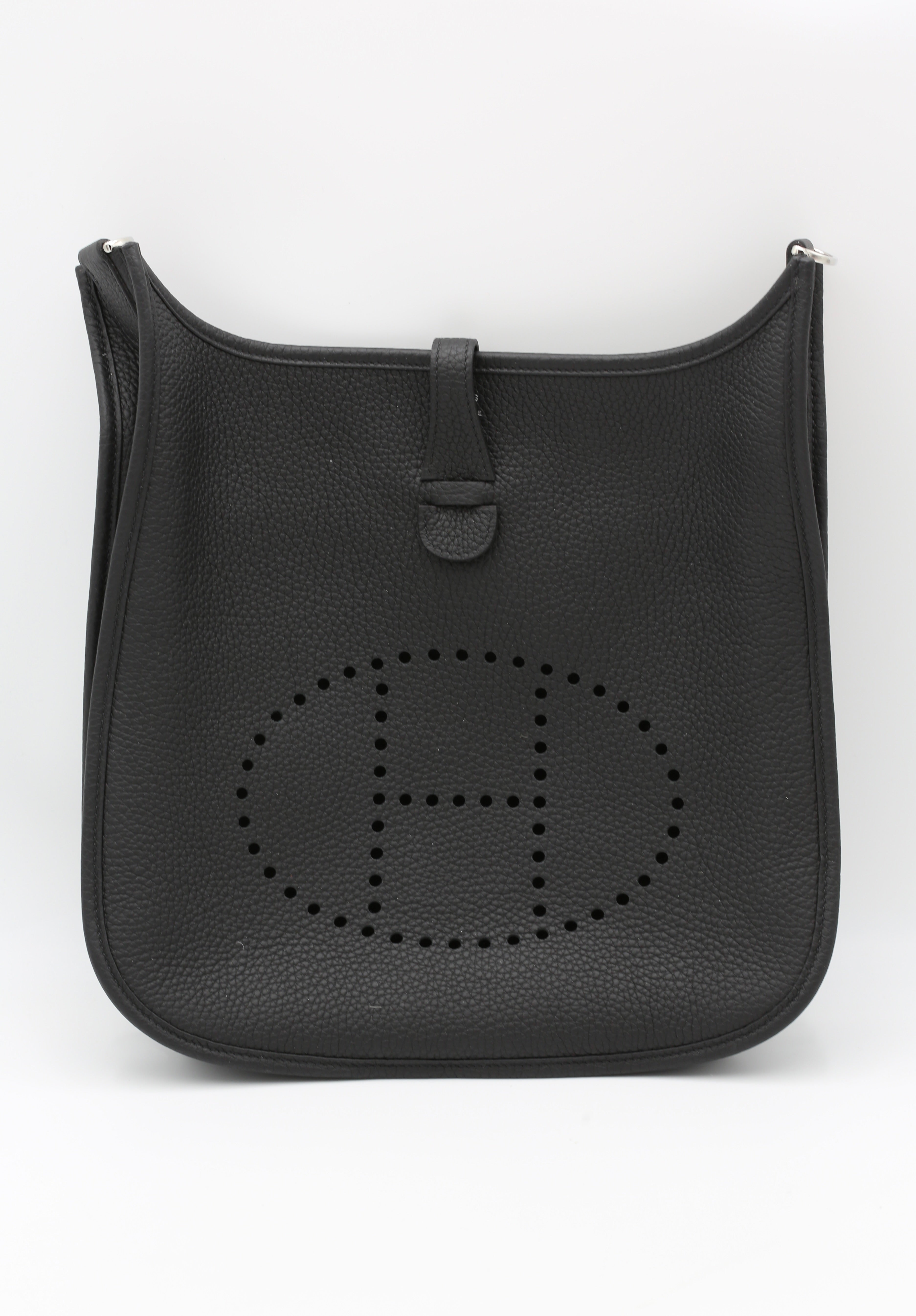 HERMÈS EVELYN29 NOIR TAURILLON CLEMENCE Z STAMP