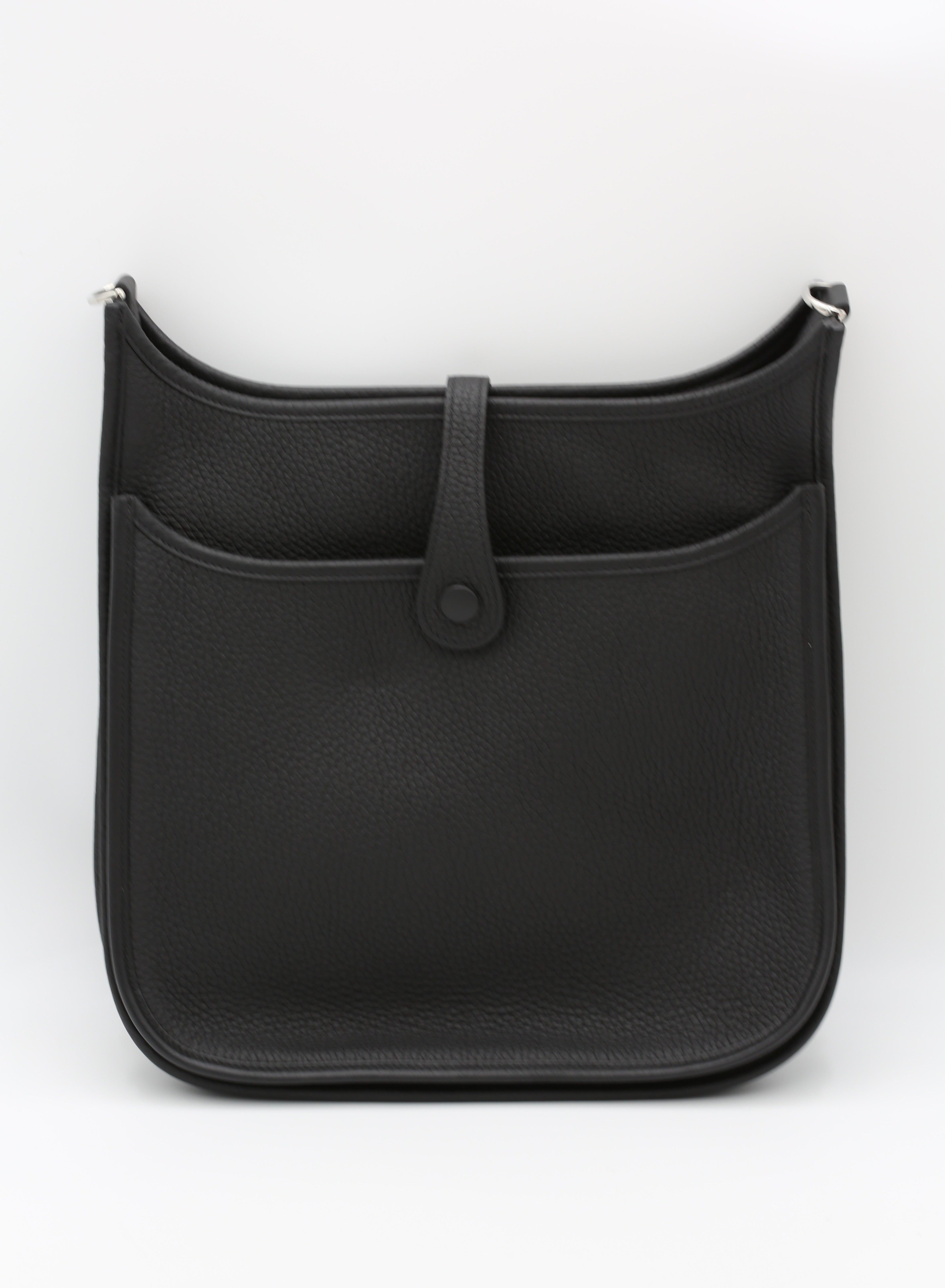 HERMÈS EVELYN29 NOIR TAURILLON CLEMENCE Z STAMP