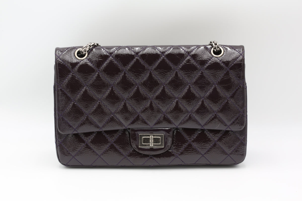 CHANEL 2.55 REISSUE FLAP BAG DARK PURPLE