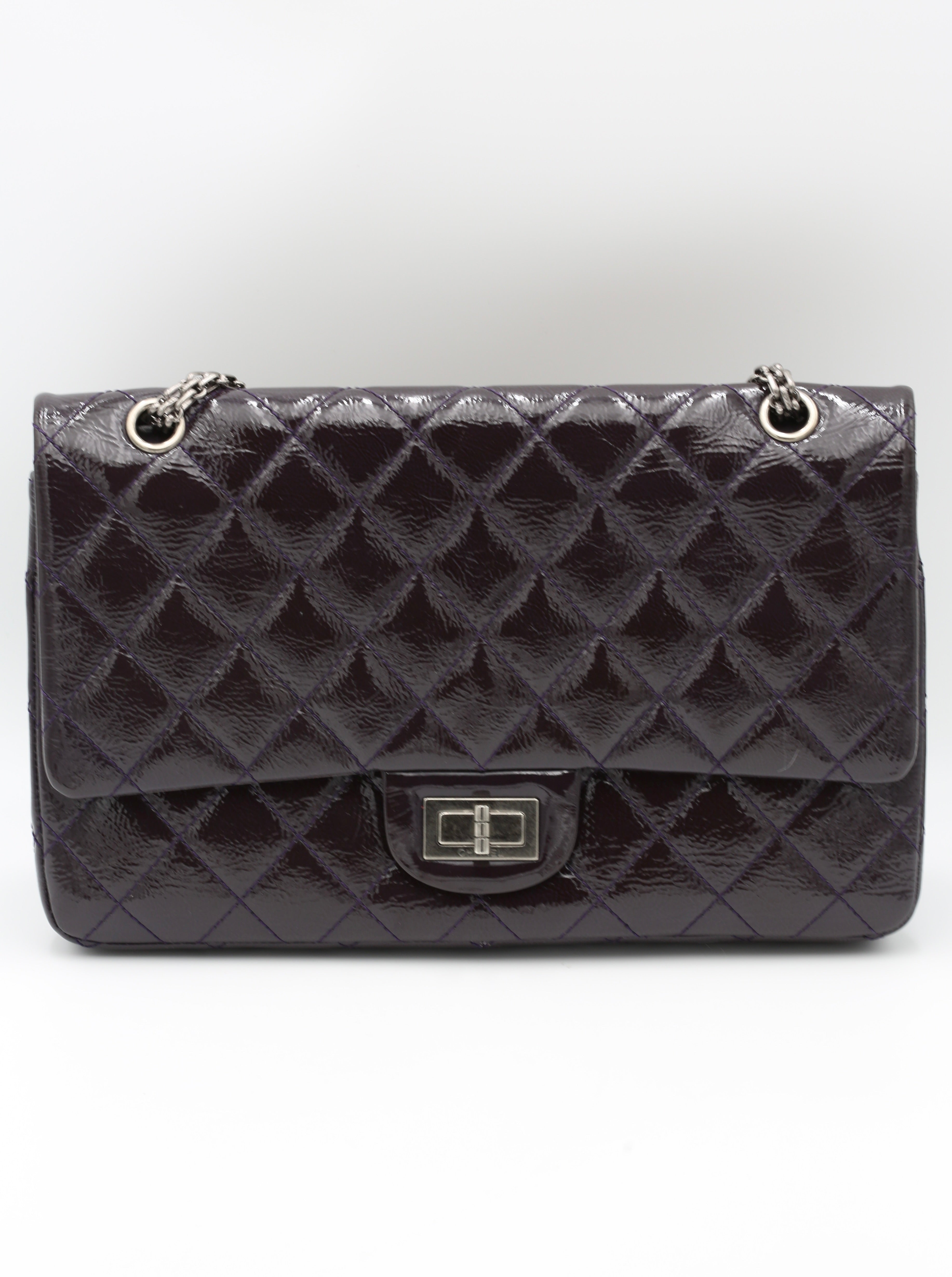 CHANEL 2.55 REISSUE FLAP BAG DARK PURPLE