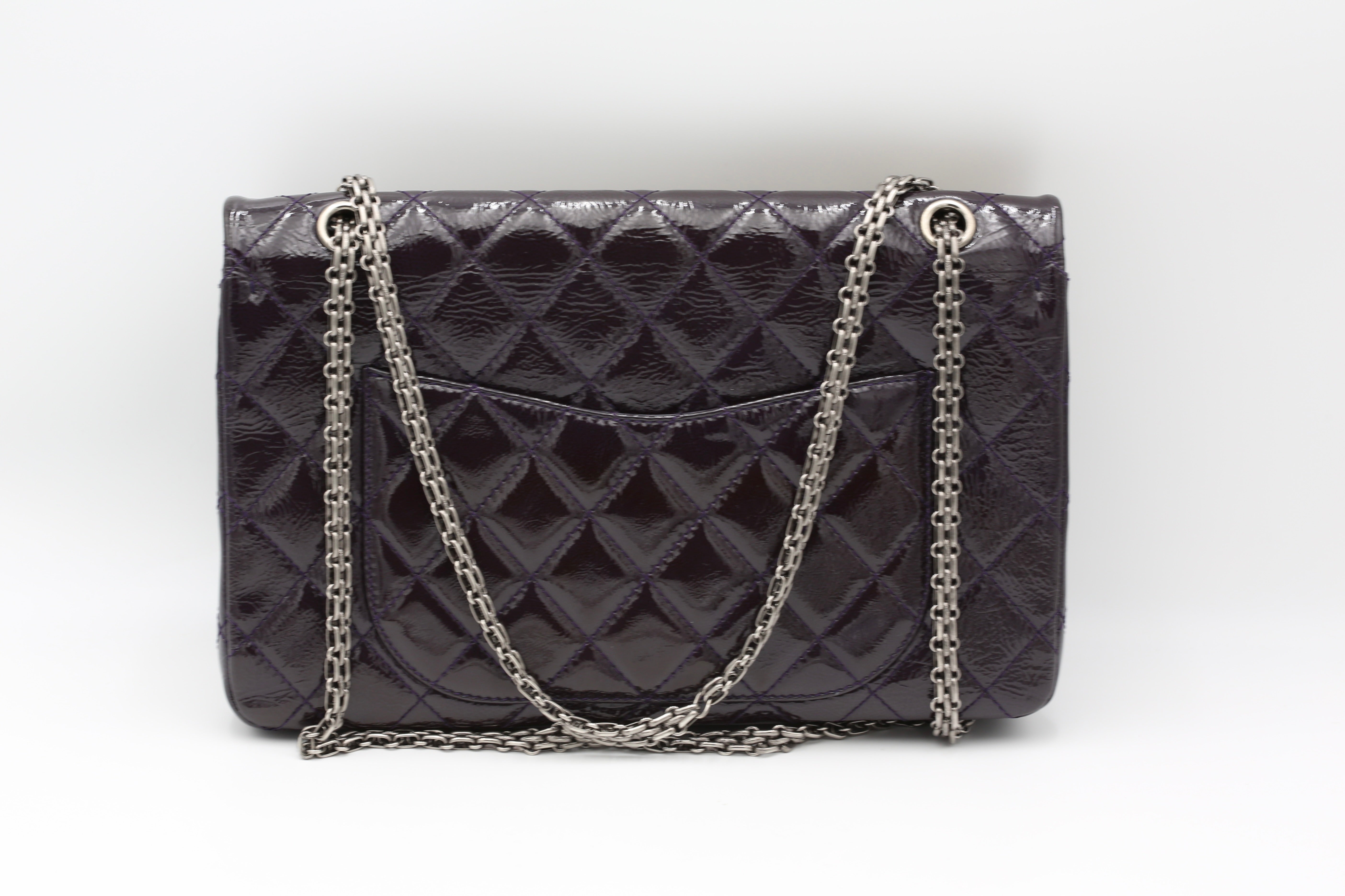 CHANEL 2.55 REISSUE FLAP BAG DARK PURPLE