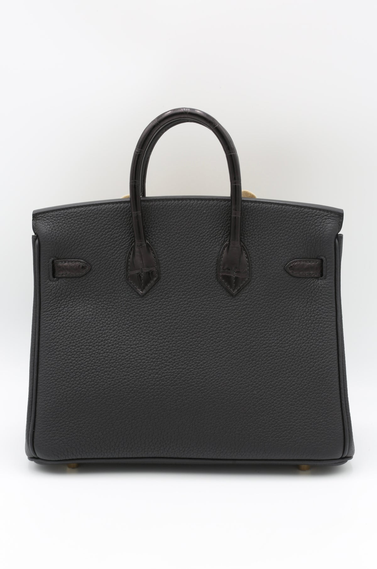 HERMÈS BIRKIN25 NOIR TOUCH TOGO CALFSKIN MATTE ALLIMISSI GOLD HARDWARE B STAMP