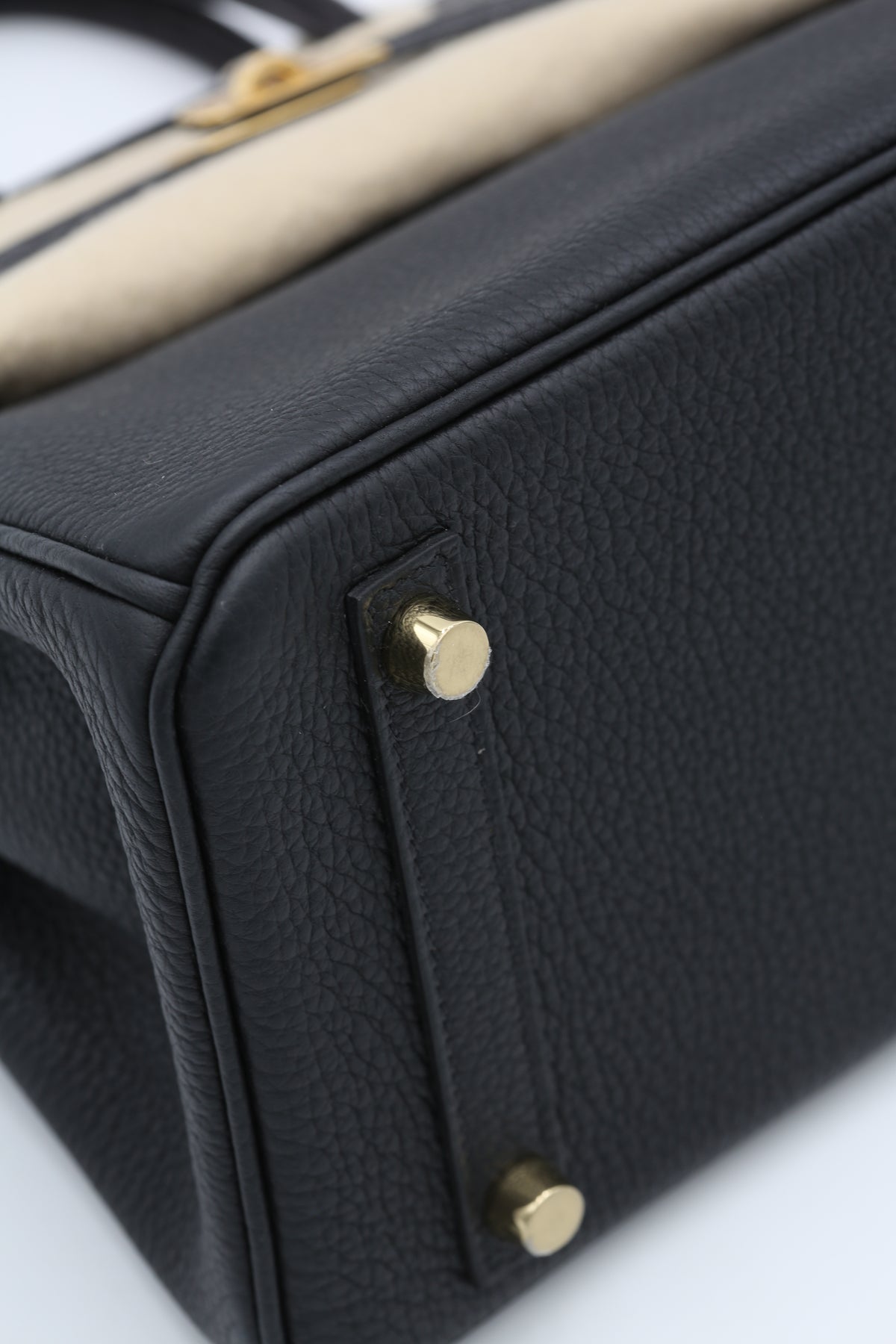 HERMÈS BIRKIN25 NOIR TOUCH TOGO CALFSKIN MATTE ALLIMISSI GOLD HARDWARE B STAMP