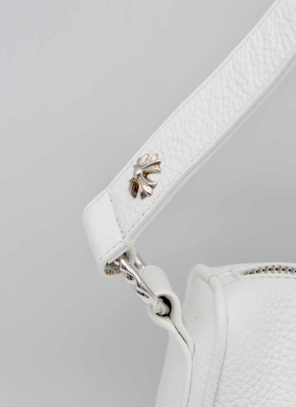 CHROME HEARTS WHITE SHOULDER BAG