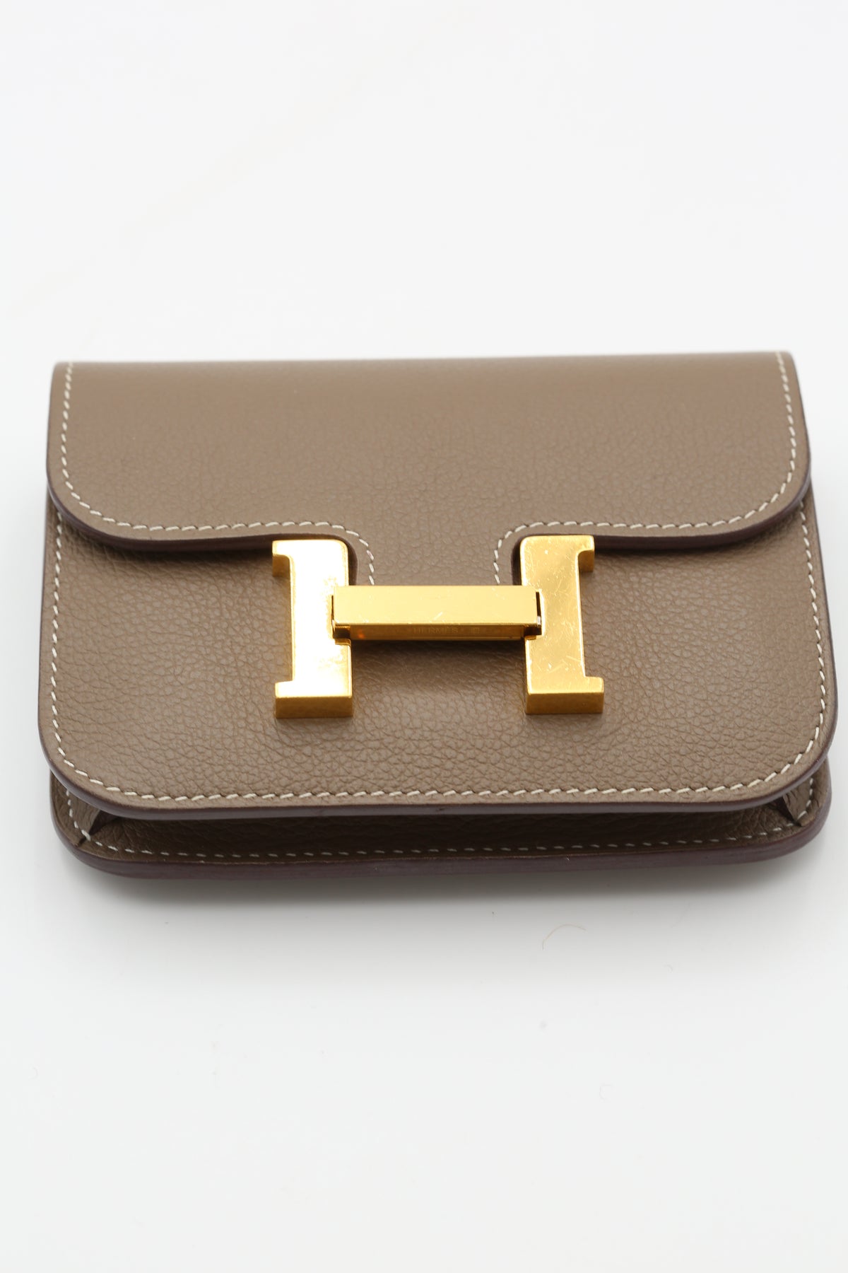 HERMÈS CONSTANCE SLIM ETOUPE GOLD HARDWARE B STAMP