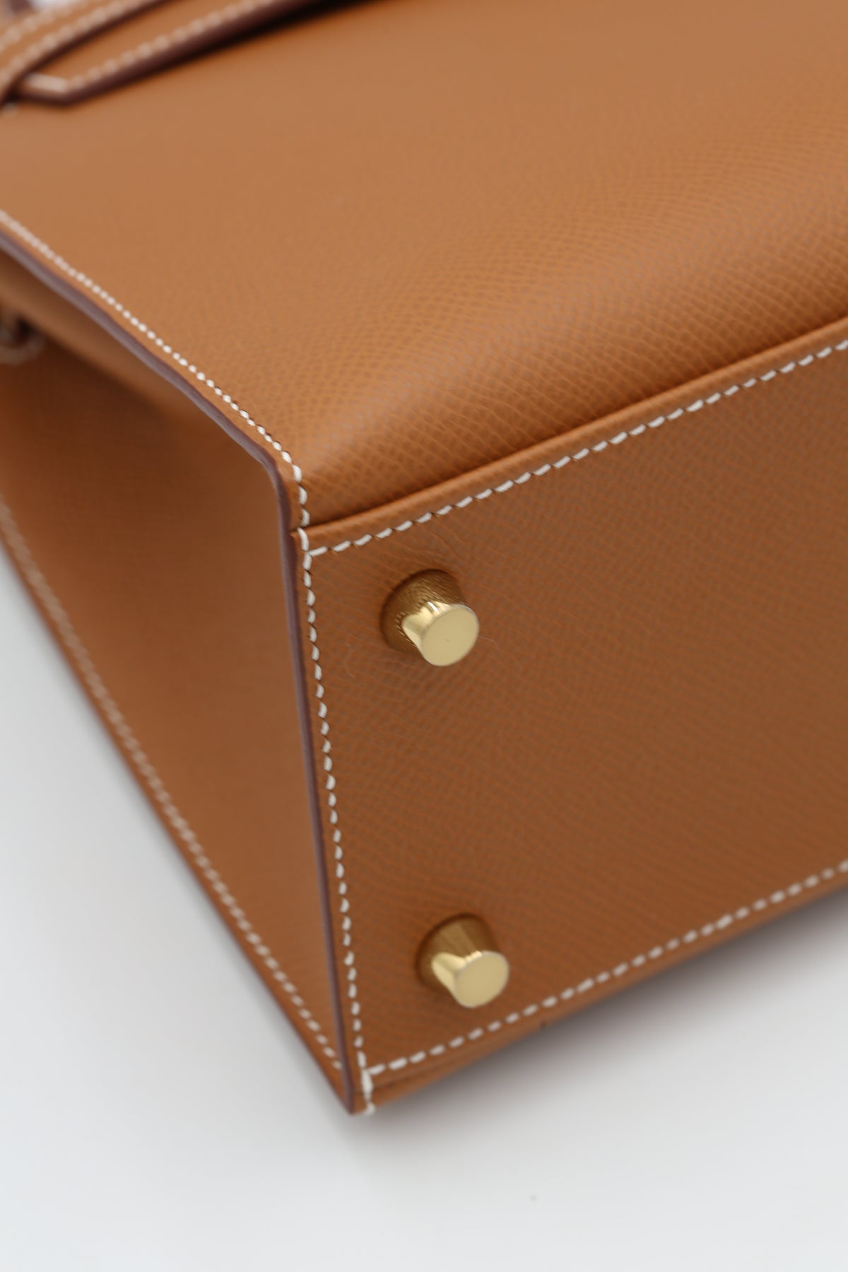 HERMÈS KELLY25 GOLD SELLIER EPSOM CALFSKIN GOLD HARDWARE G STAMP