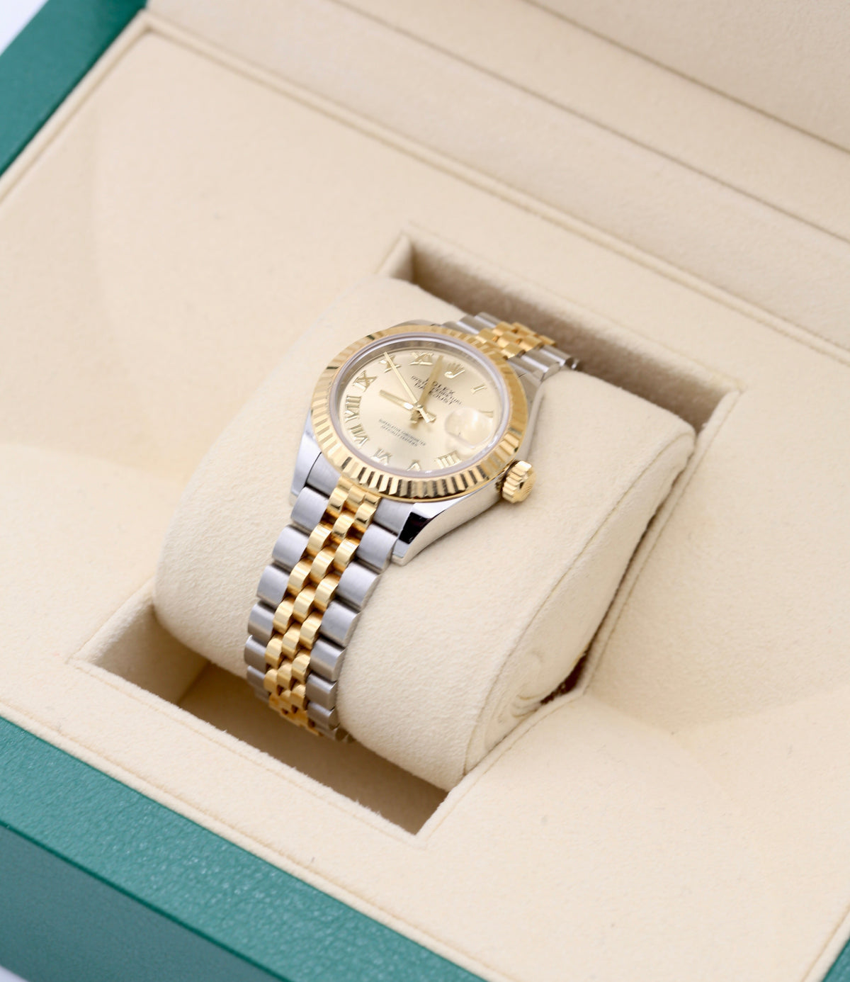 ROLEX LADY-DATEJUST 28MM 279173 CHAMPAGNE ROMAN NUMERALS