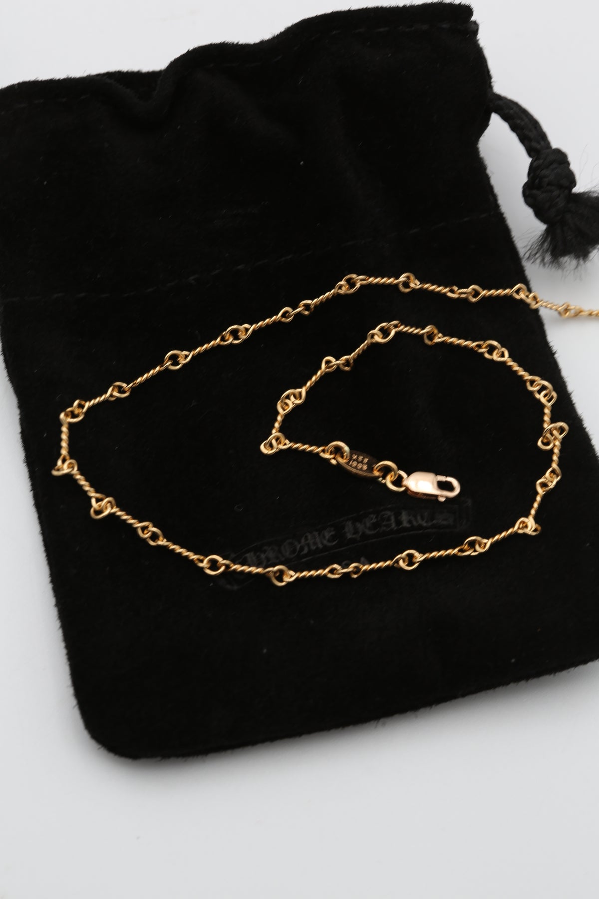 CHROME HEARTS BAMBOO CHAIN 18K YELLOW GOLD