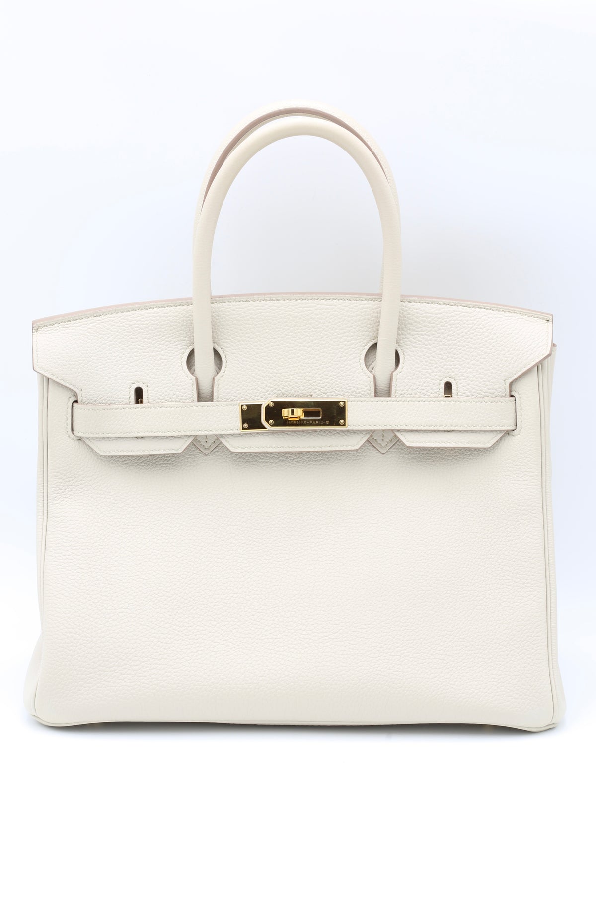 HERMÈS BIRKIN30 BETON 8L TOGO GOLD HARDWARE C STAMP