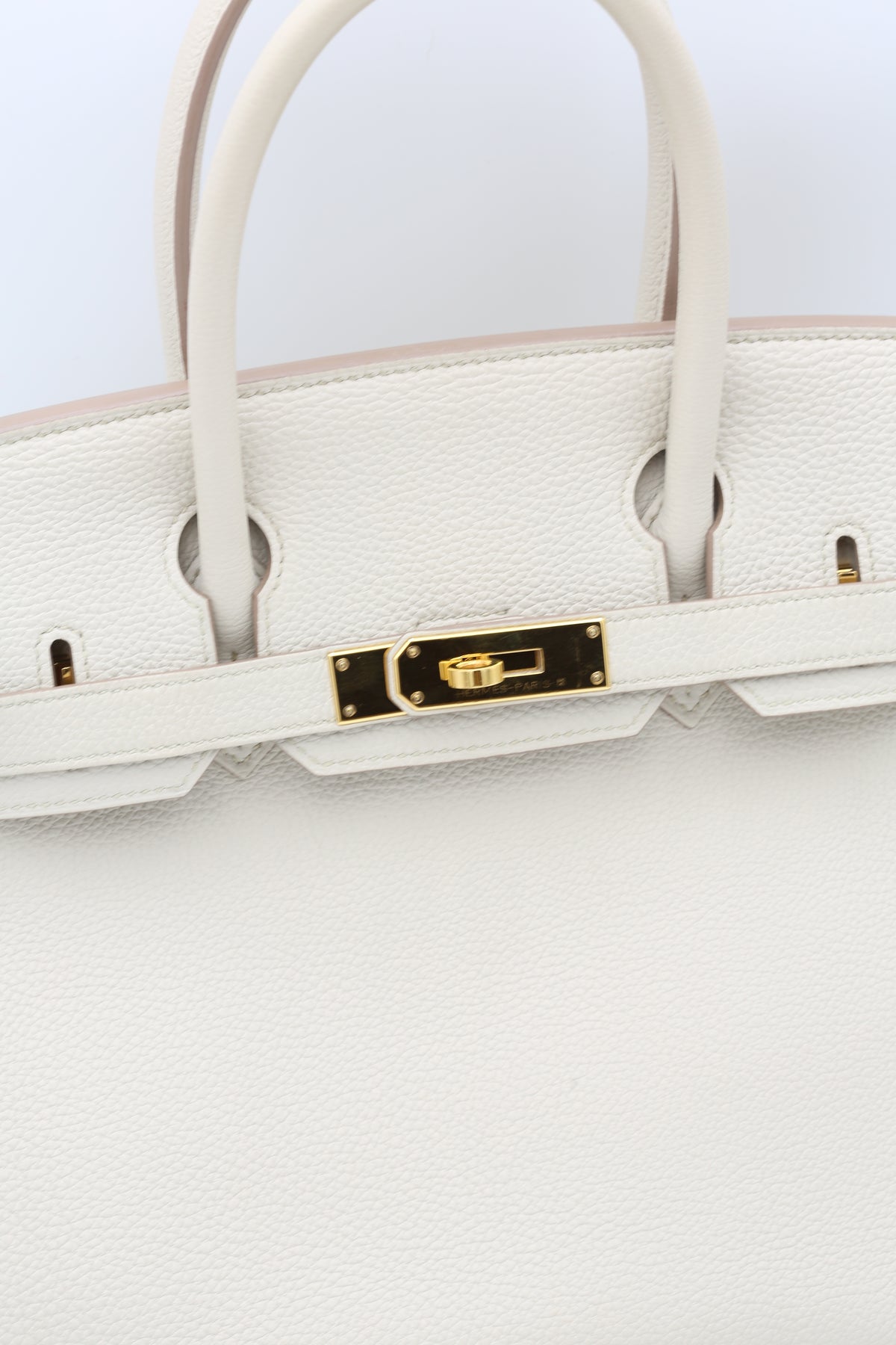 HERMÈS BIRKIN30 BETON 8L TOGO GOLD HARDWARE C STAMP