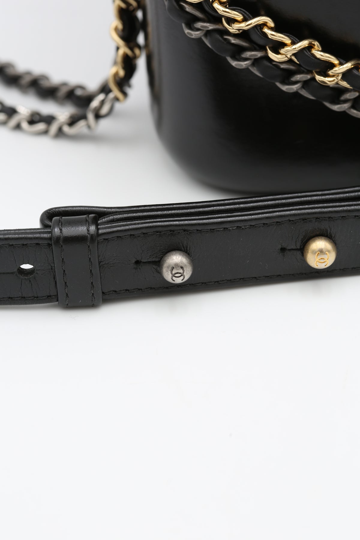 CHANEL GABRIELLE HOBO BAG BLACK GOLD