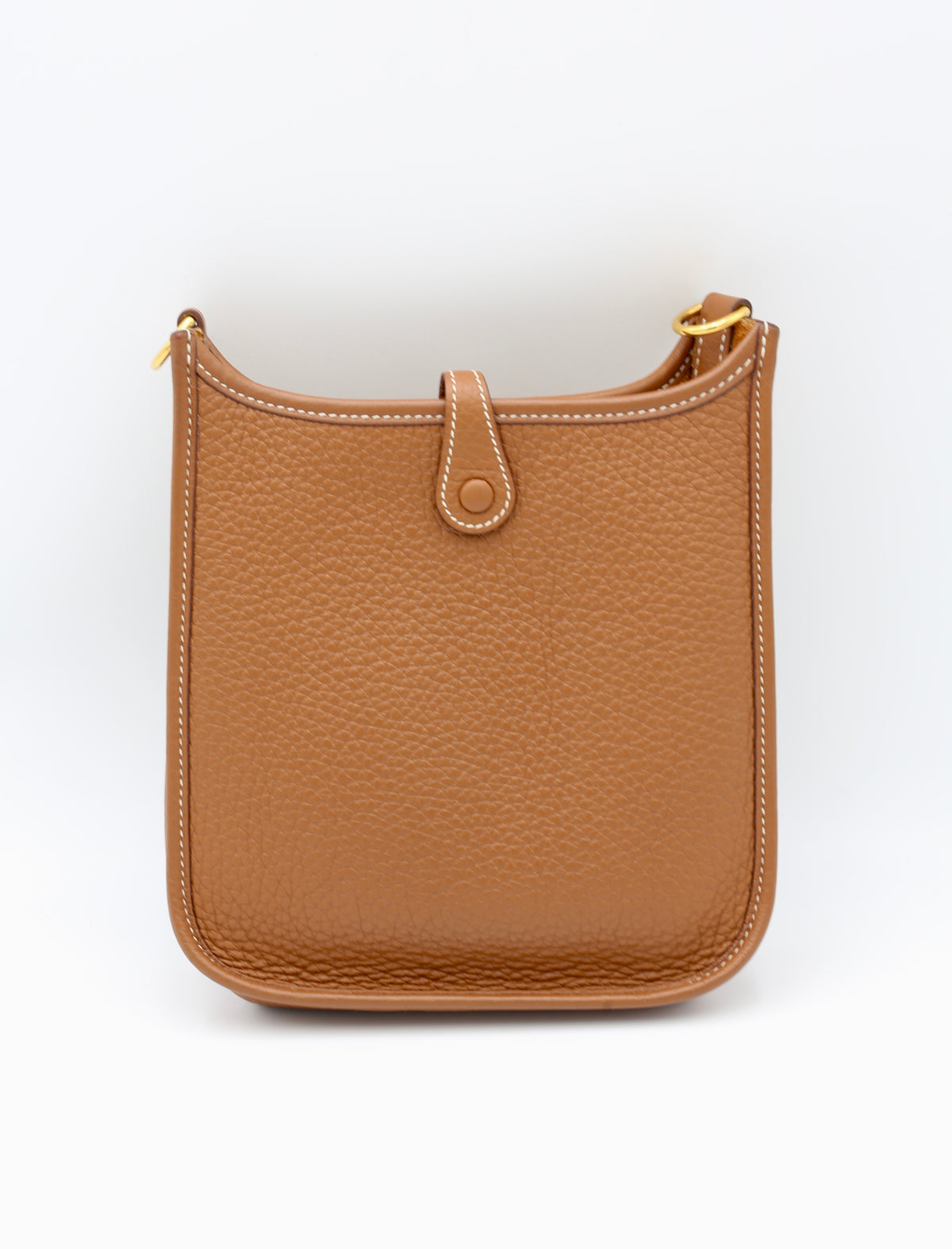 HERMÈS MINI EVELYN GOLD TAURILLON CLEMENCE Z STAMP