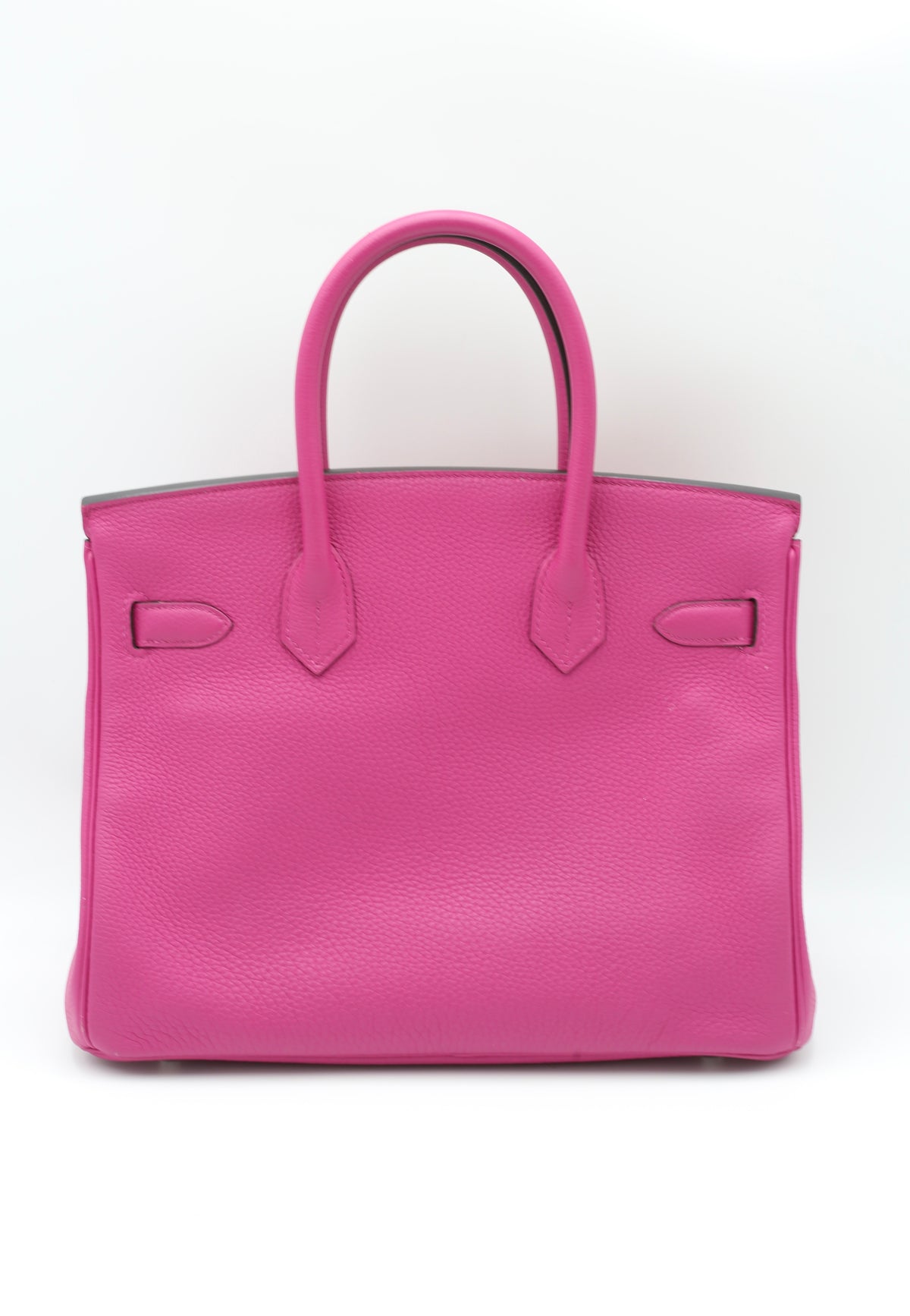 HERMÈS BIRKIN30 ROSE POURPRE SILVER HARDWARE C STAMP