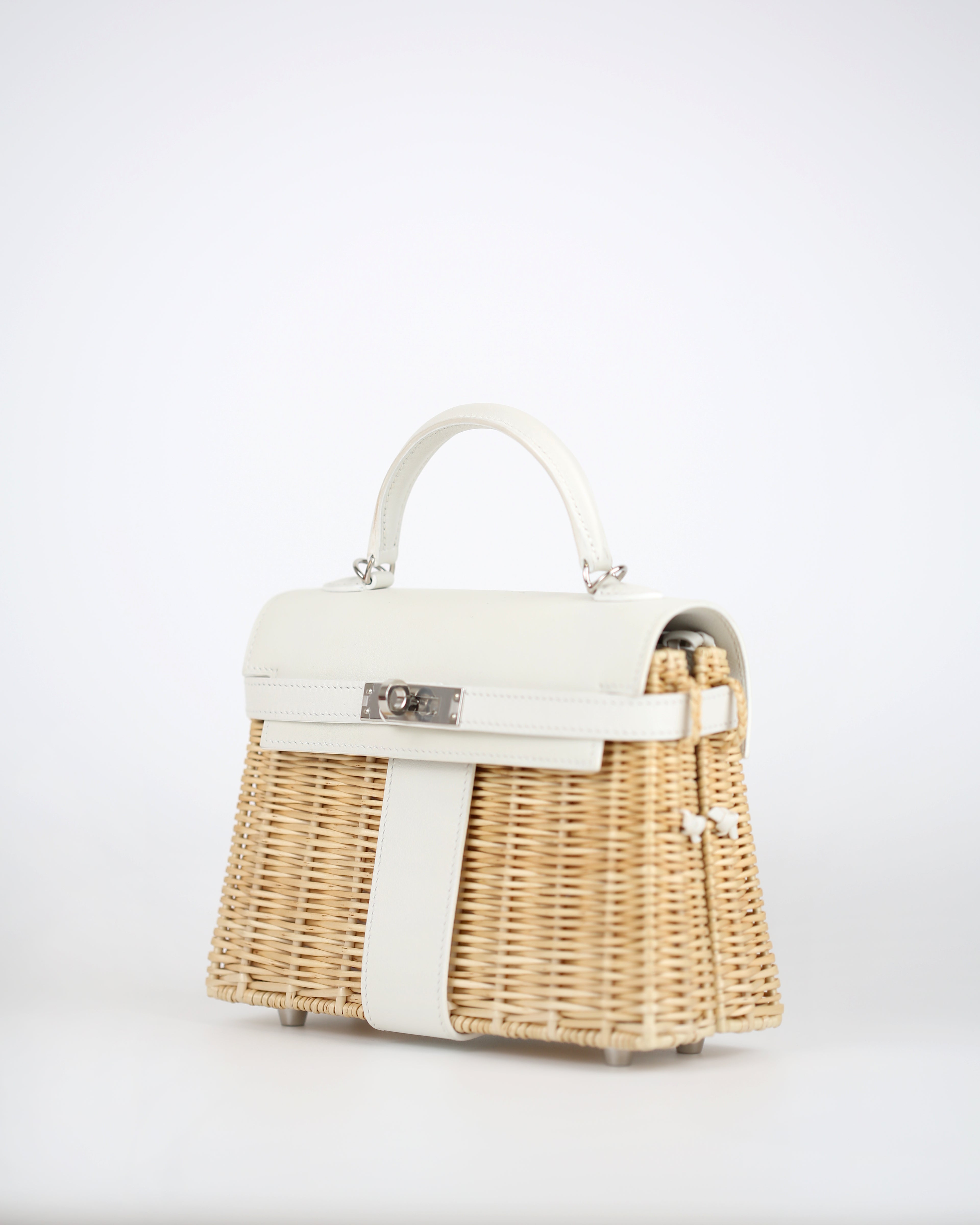 HERMÈS Wicker Swift Picnic Mini Kelly 20