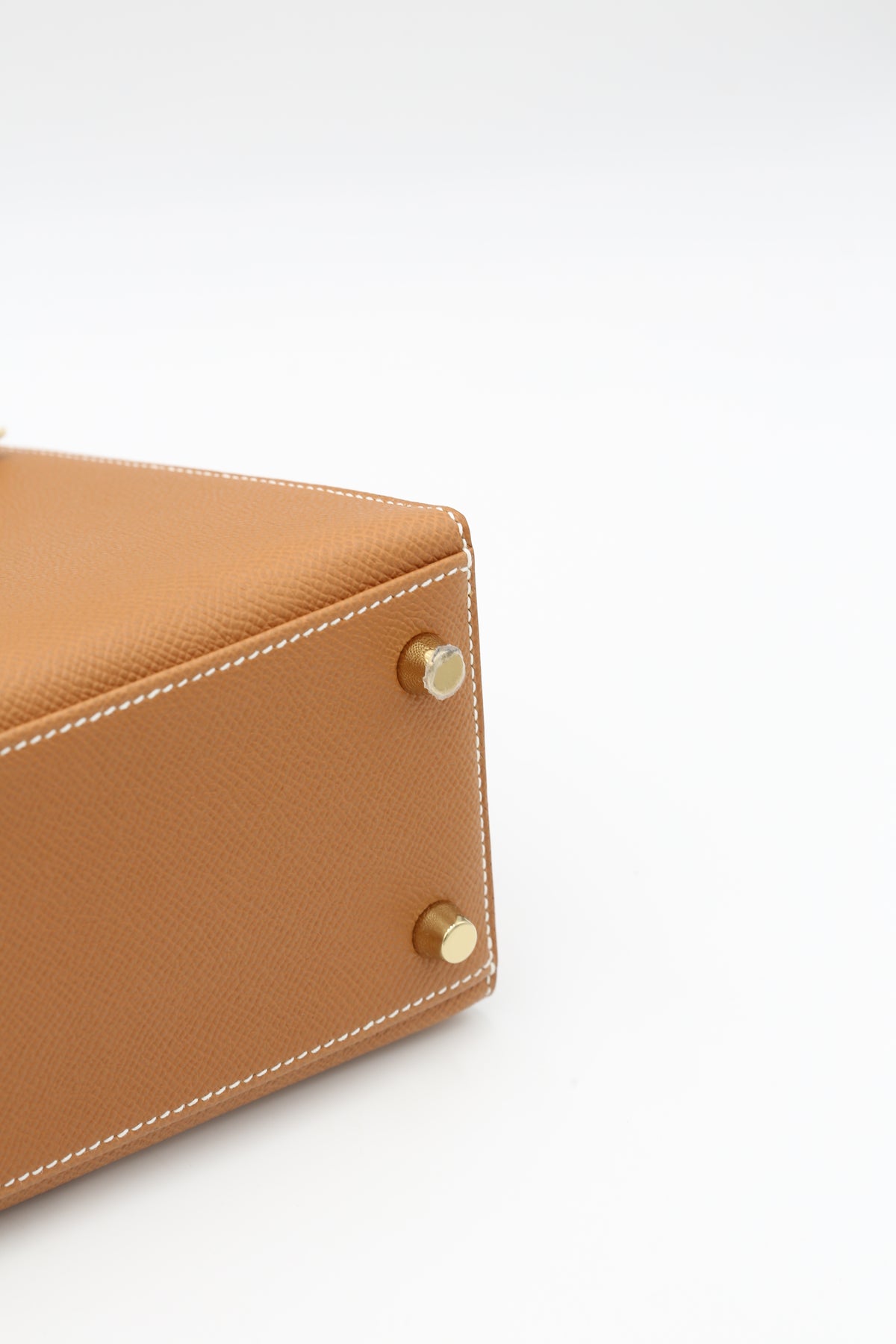 HERMÈS KELLY25 GOLD SELLIER EPSOM GOLD HARDWARE W STAMP